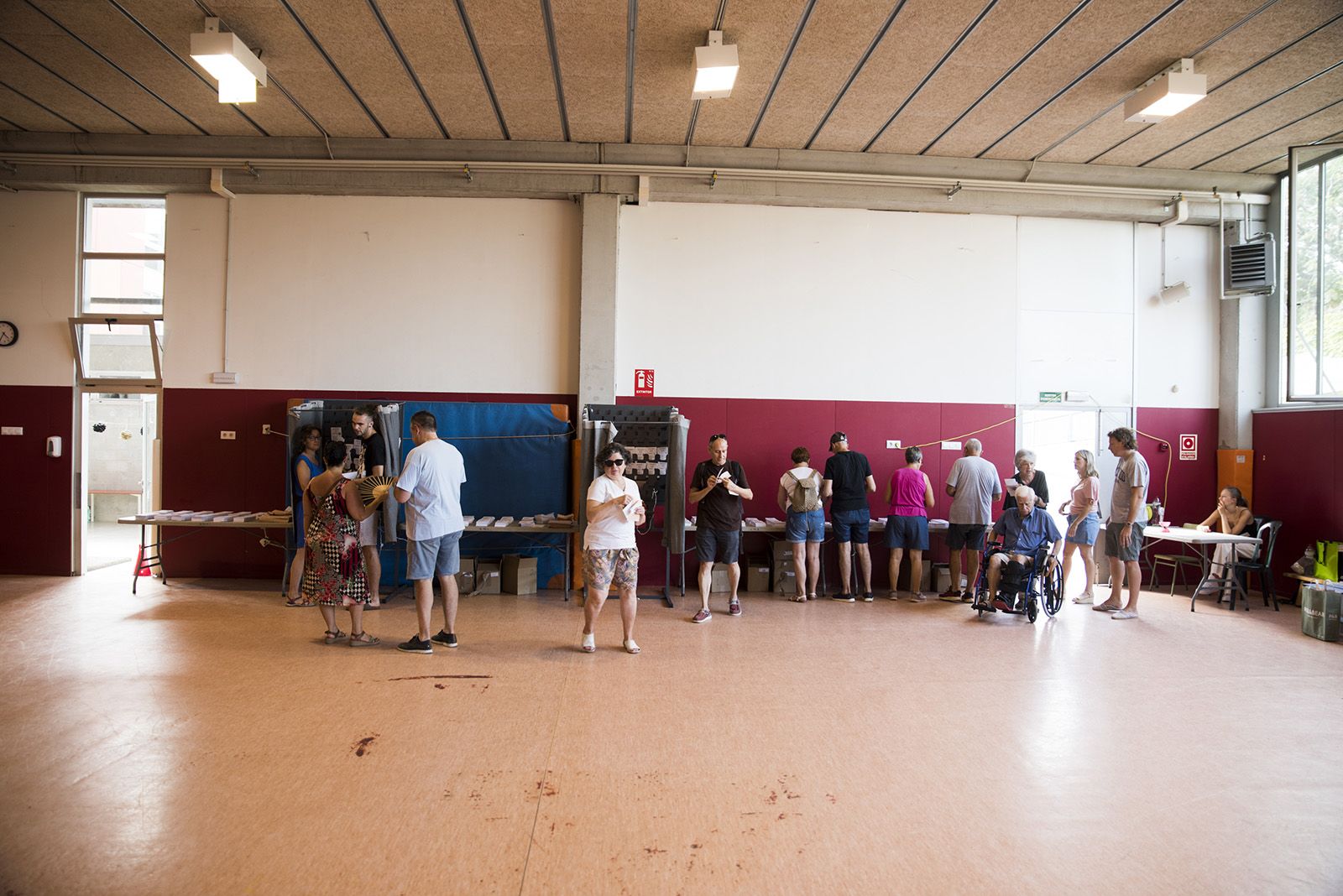 Seu electoral Escola Gerbert d’Orlach. FOTO: Bernat Millet