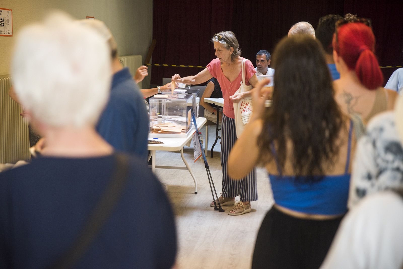Seu electoral al Casal d'Avis. FOTO: Bernat Millet