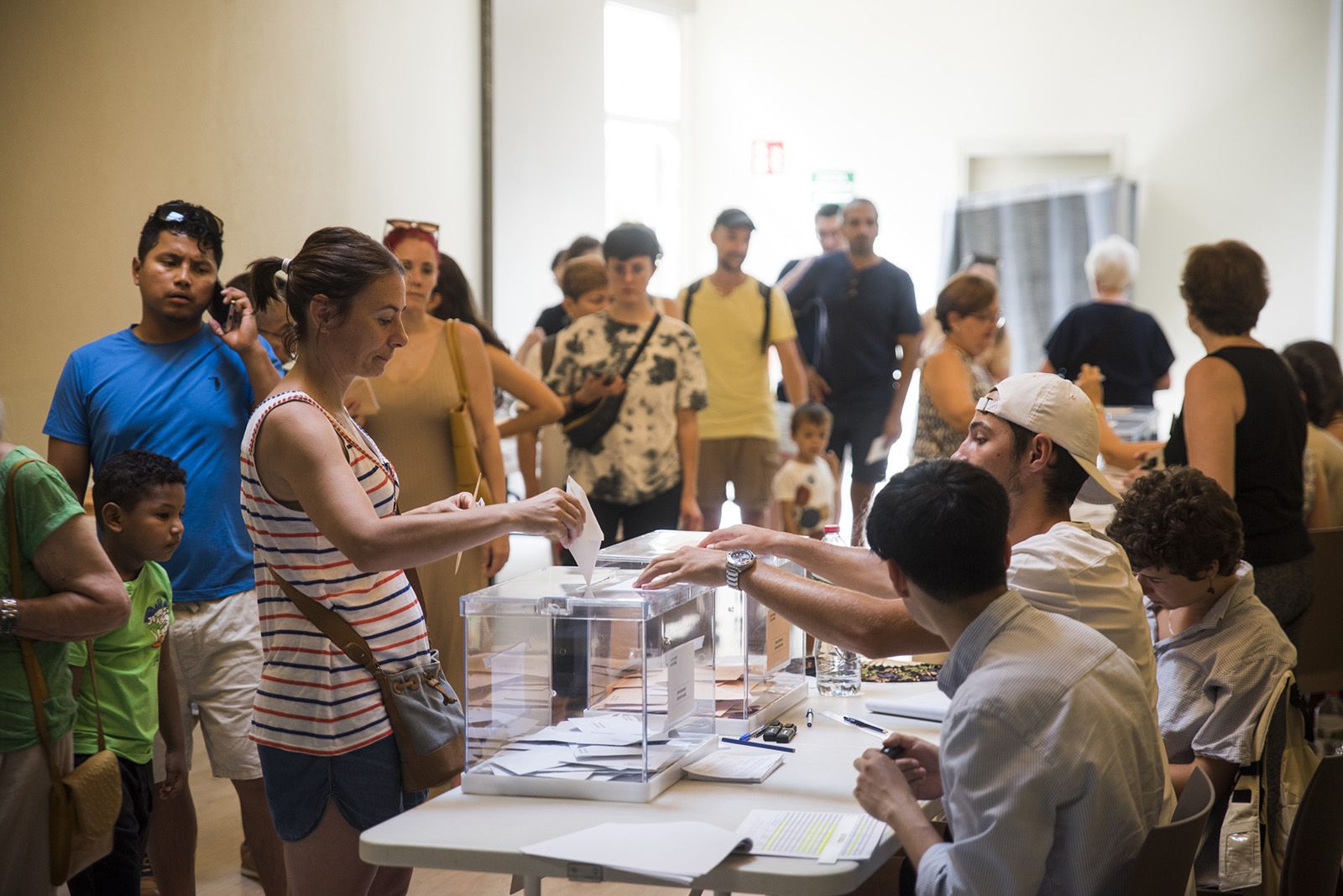 Seu electoral al Casal d'Avis. FOTO: Bernat Millet