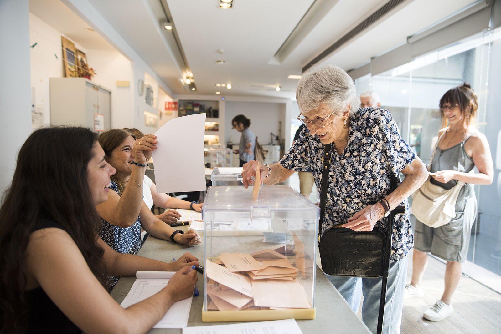 Seu electoral Centre d'Art Maristany. FOTO: Bernat Millet