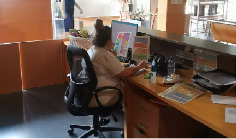 Estefanía Carreto, Recepcionista Flor de Maig FOTO: Cedida