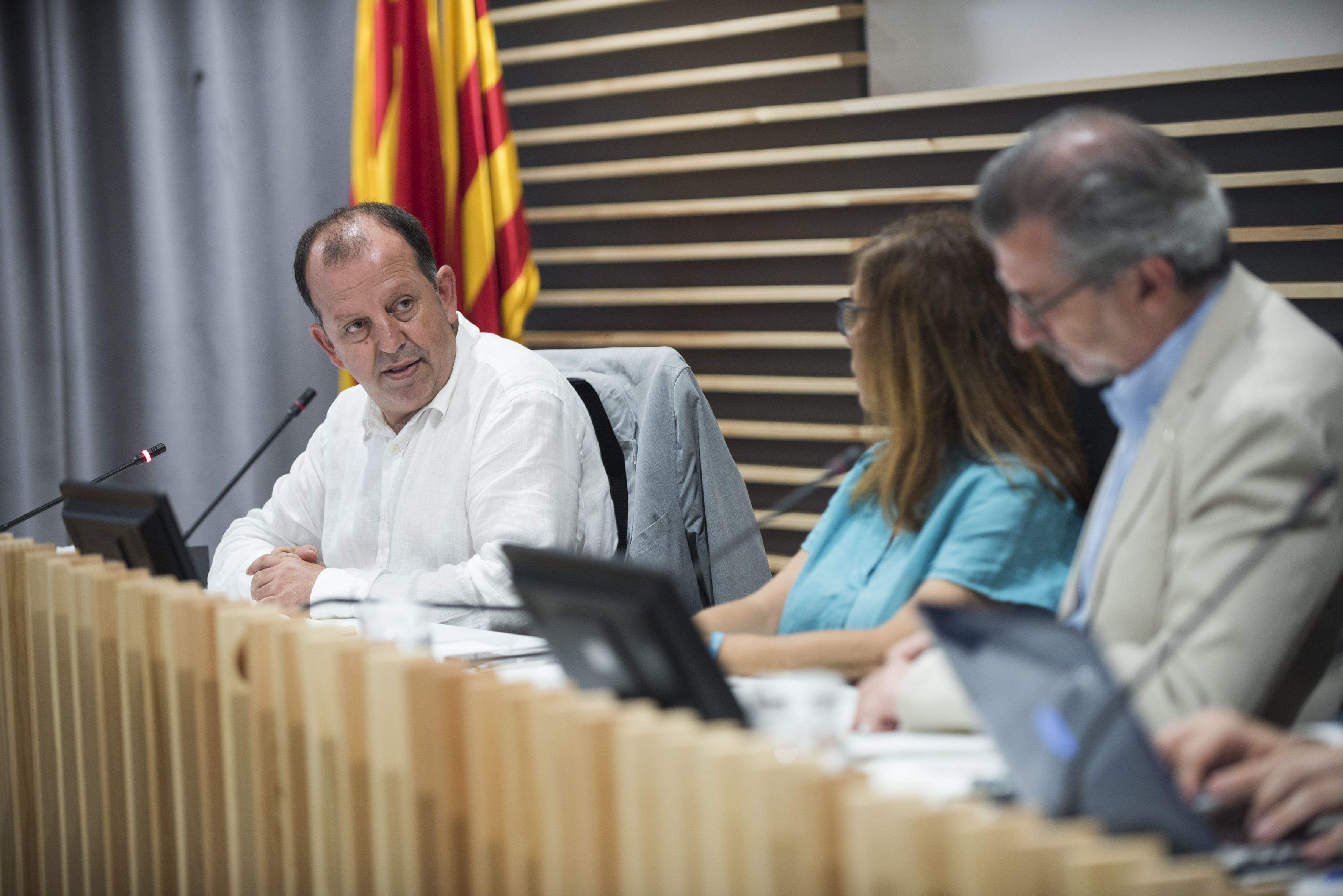 El tinent d'alcaldia d'Economia, Carles Brugarolas, va revelar els primers detalls del pressupost del 2024. FOTO: Bernat Millet