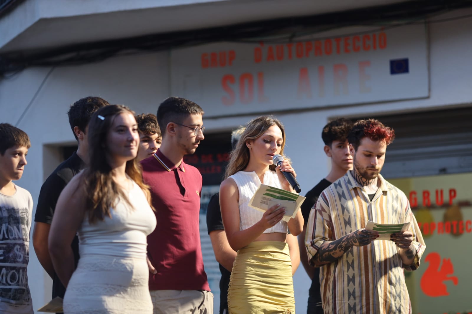 El Jovent Solairenc han estat els protagonistes del pregó. FOTO: Cedida