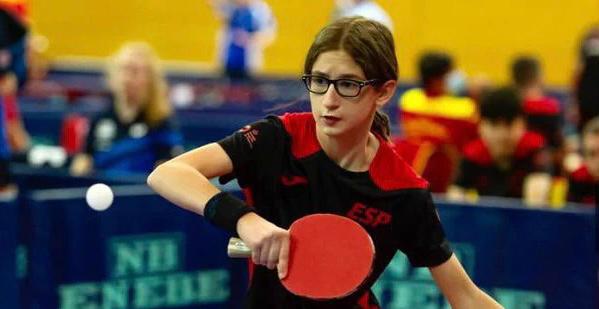 Ariadna Ardèvol, becada per la Real Federació Espanyola de Tenis Taula. FOTO: Cedida