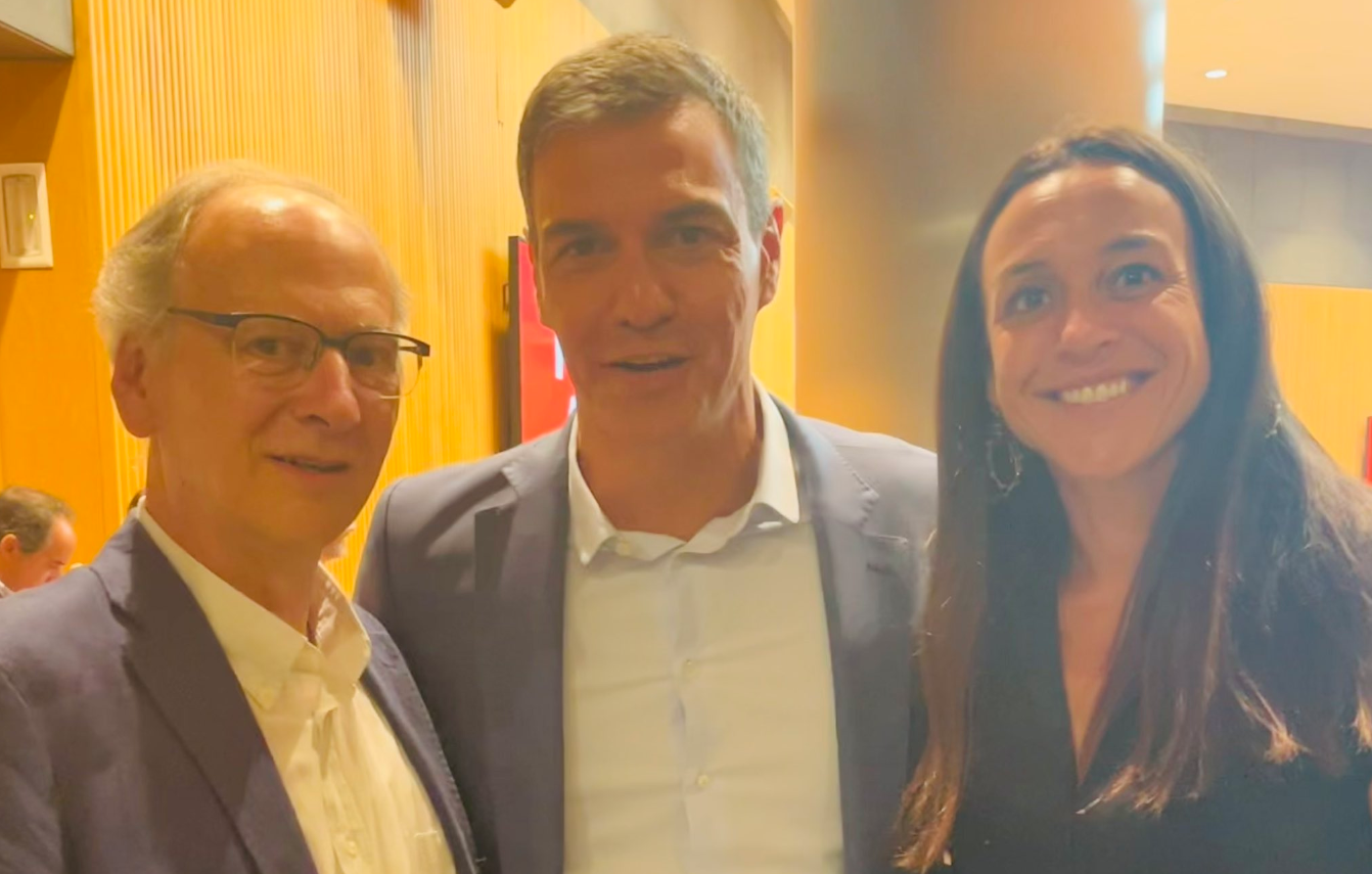 Elena Vila amb el president del govern, Pedro Sánchez FOTO: Elena Vila