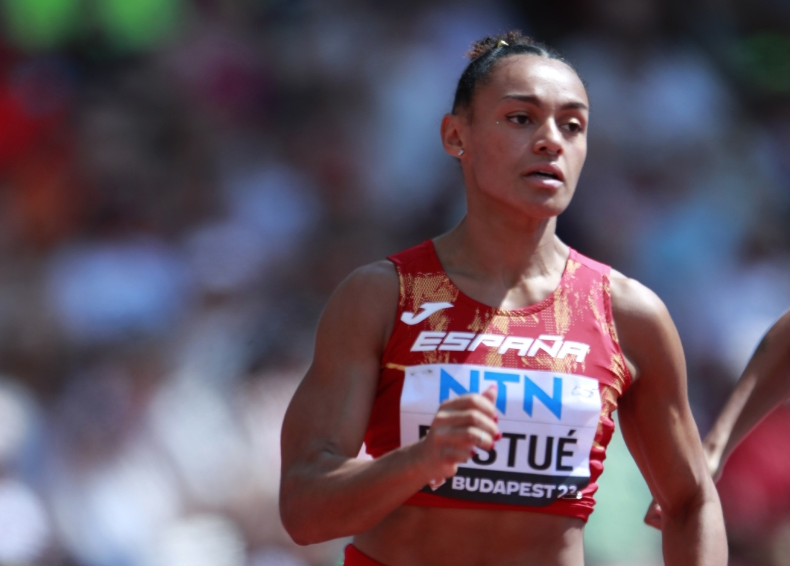 Jaël Bestué durant el Mundial d'Atletisme FOTO: Federació Espanyola d'Atletisme 