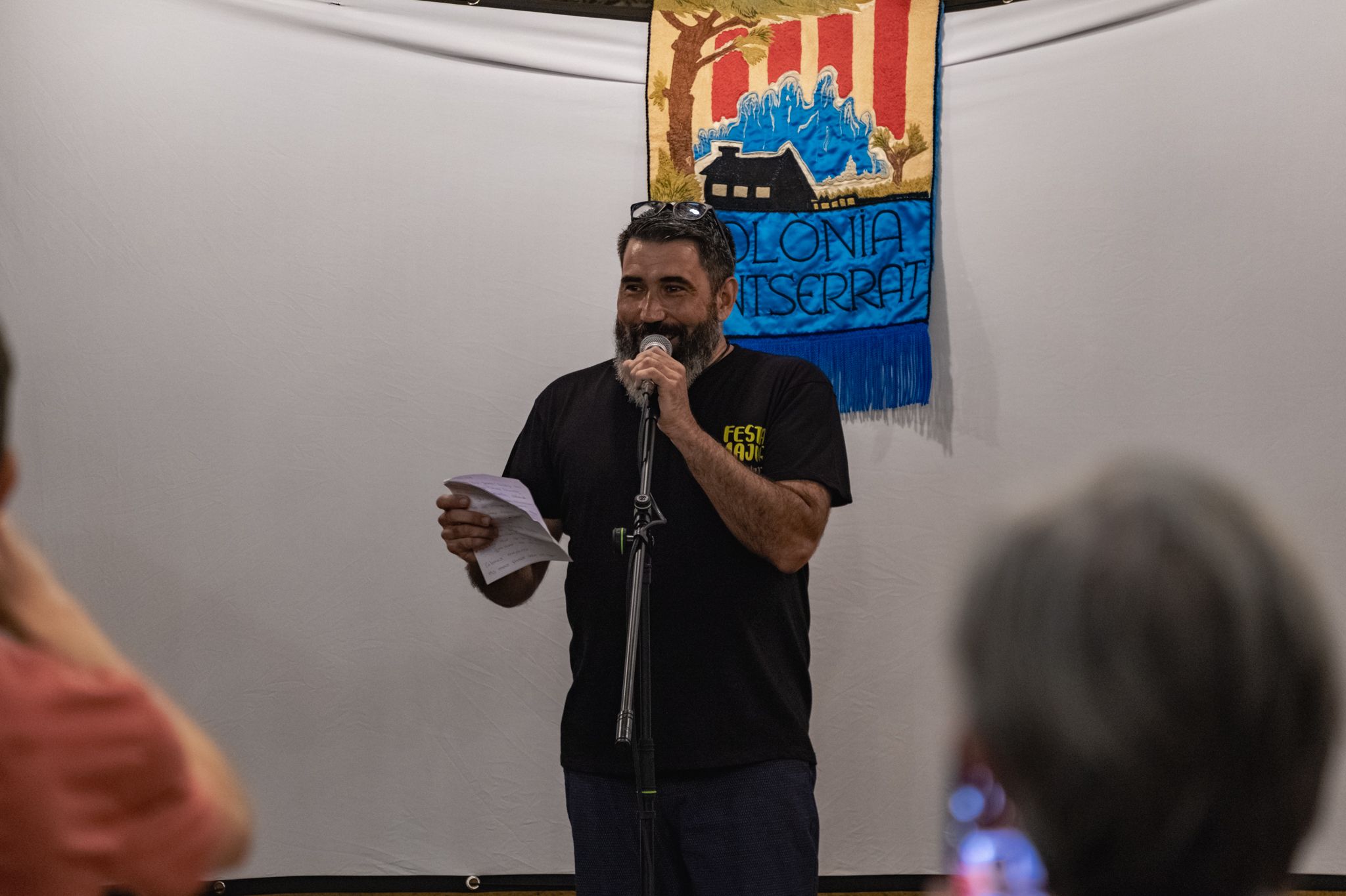 Pregó de La Festa Major de la Colònia Montserrat. FOTO: Ale Gómez