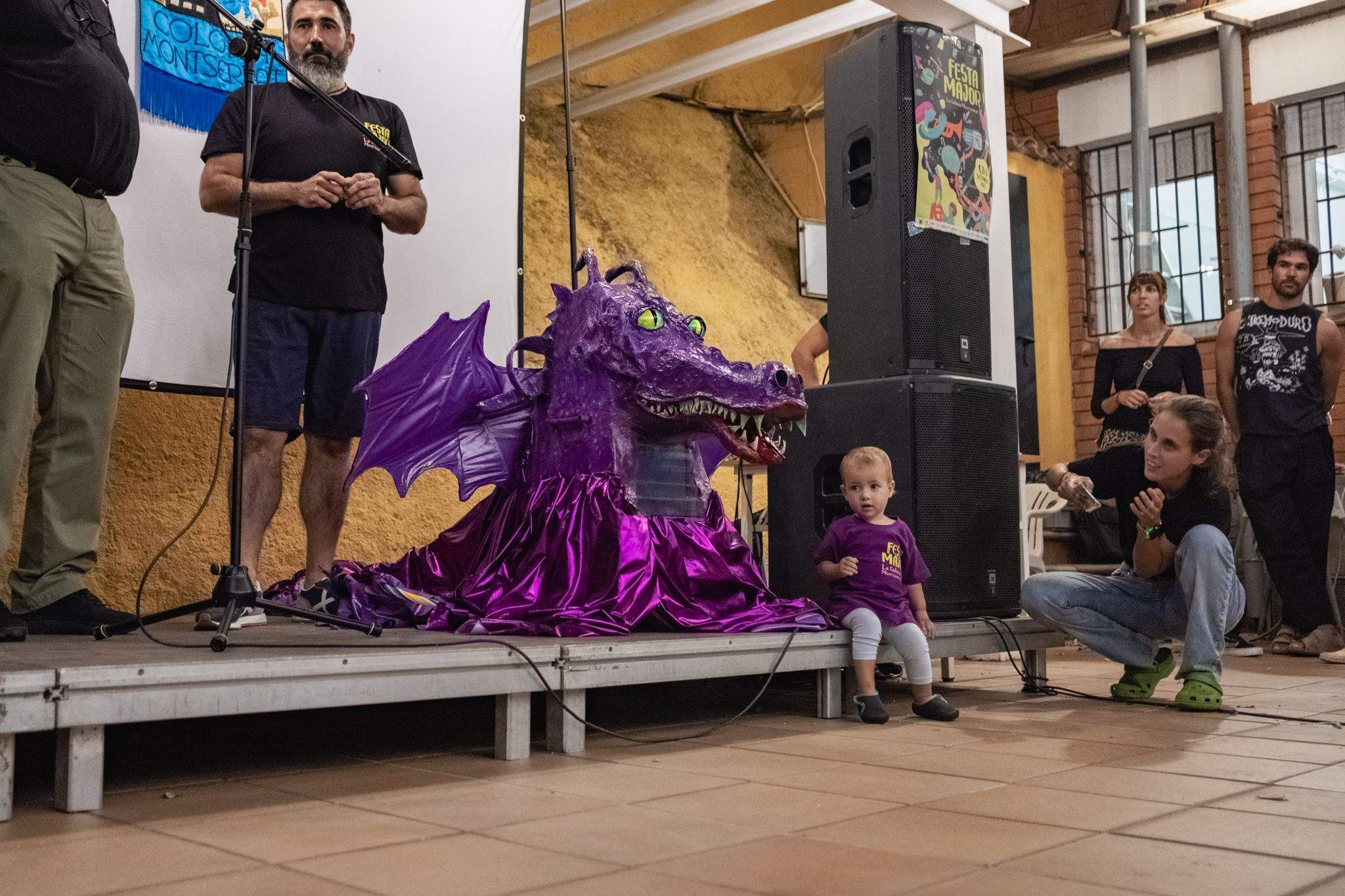 Pregó de La Festa Major de la Colònia Montserrat. FOTO: Ale Gómez