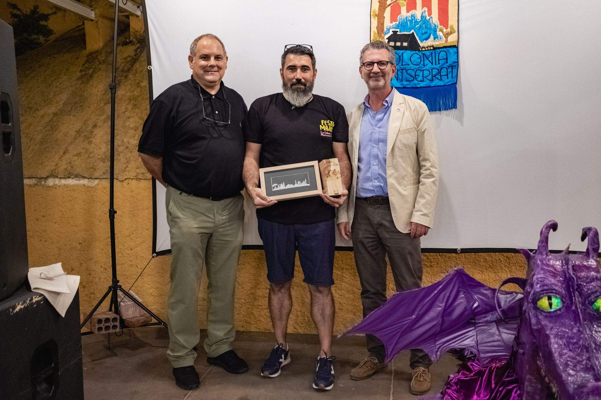 Pregó de La Festa Major de la Colònia Montserrat. FOTO: Ale Gómez