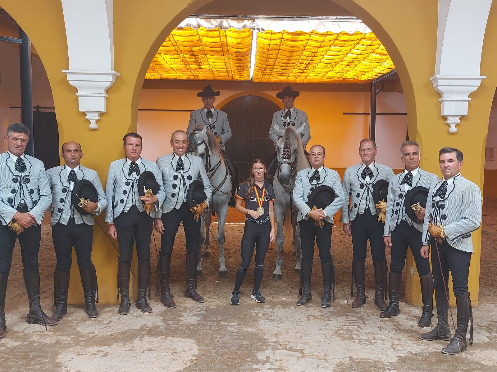 Kristi Zallo a la Real Escuela Andaluza del Arte Ecuestre. FOTO: Club Hípica Collserola