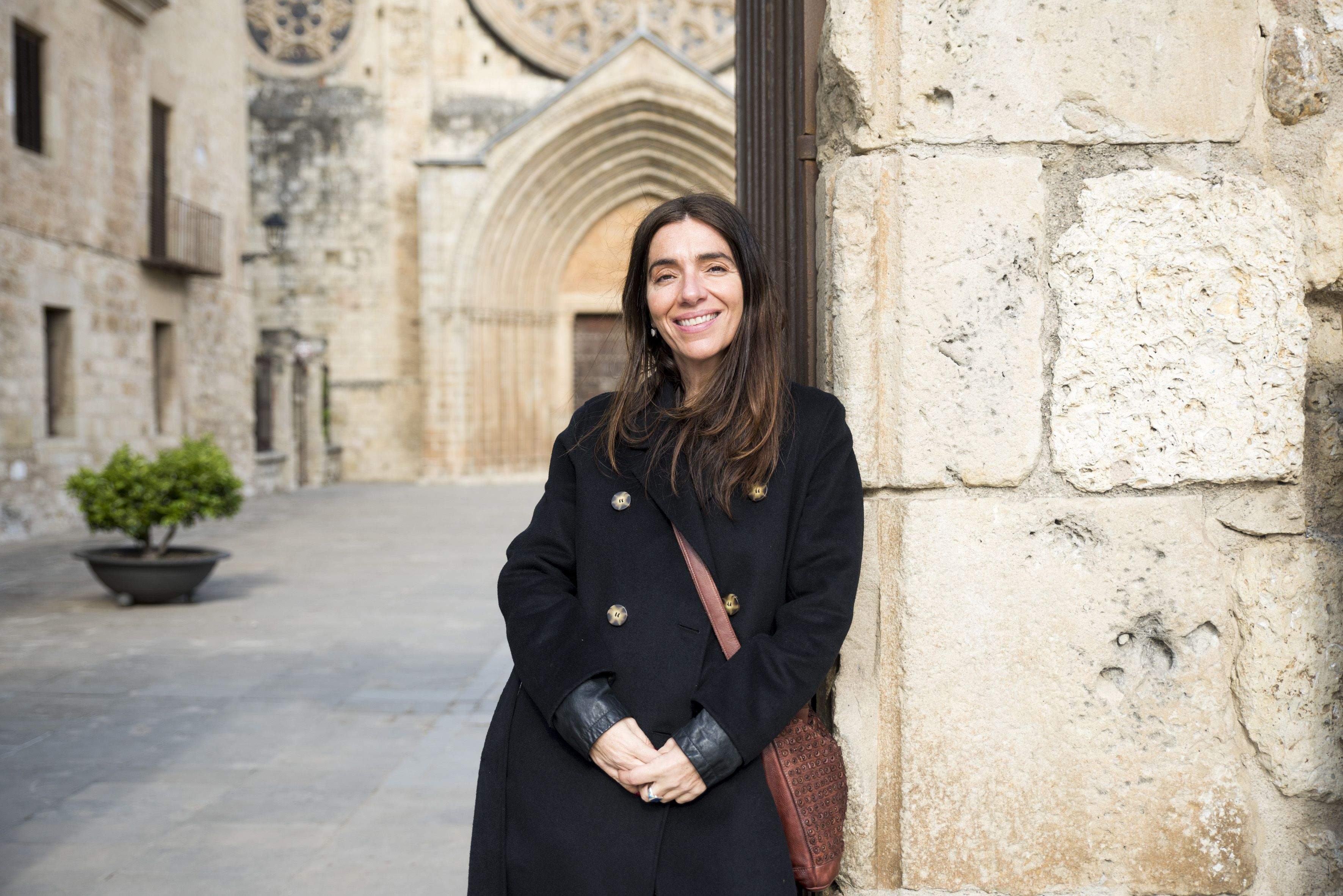 La periodista Cèlia Cernadas al Monestir de Sant Cugat FOTO: Arxiu