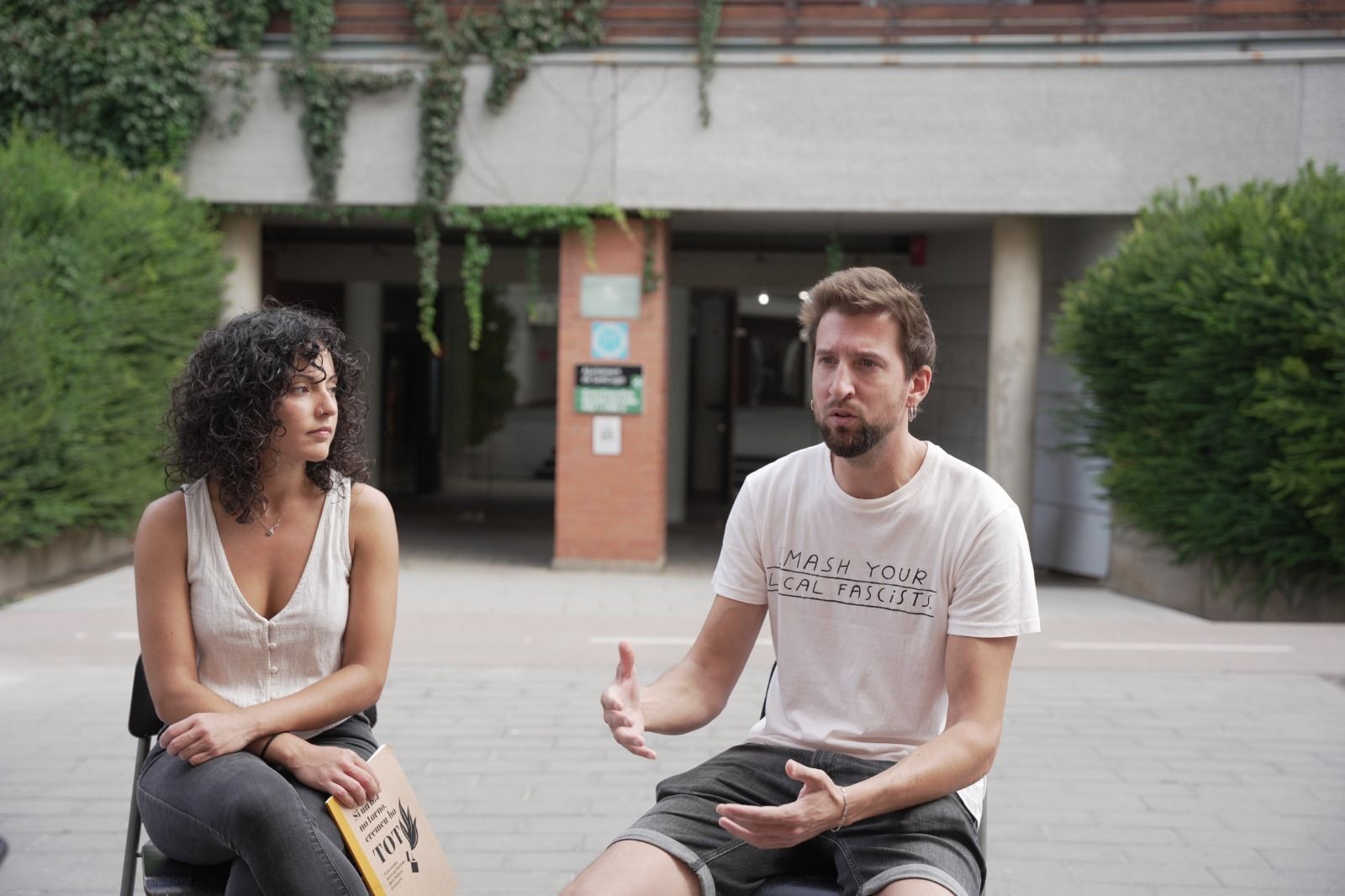 Ariadna Sierra i Marco Simarro, regidors de la CUP a Sant Cugat FOTO: Cedida