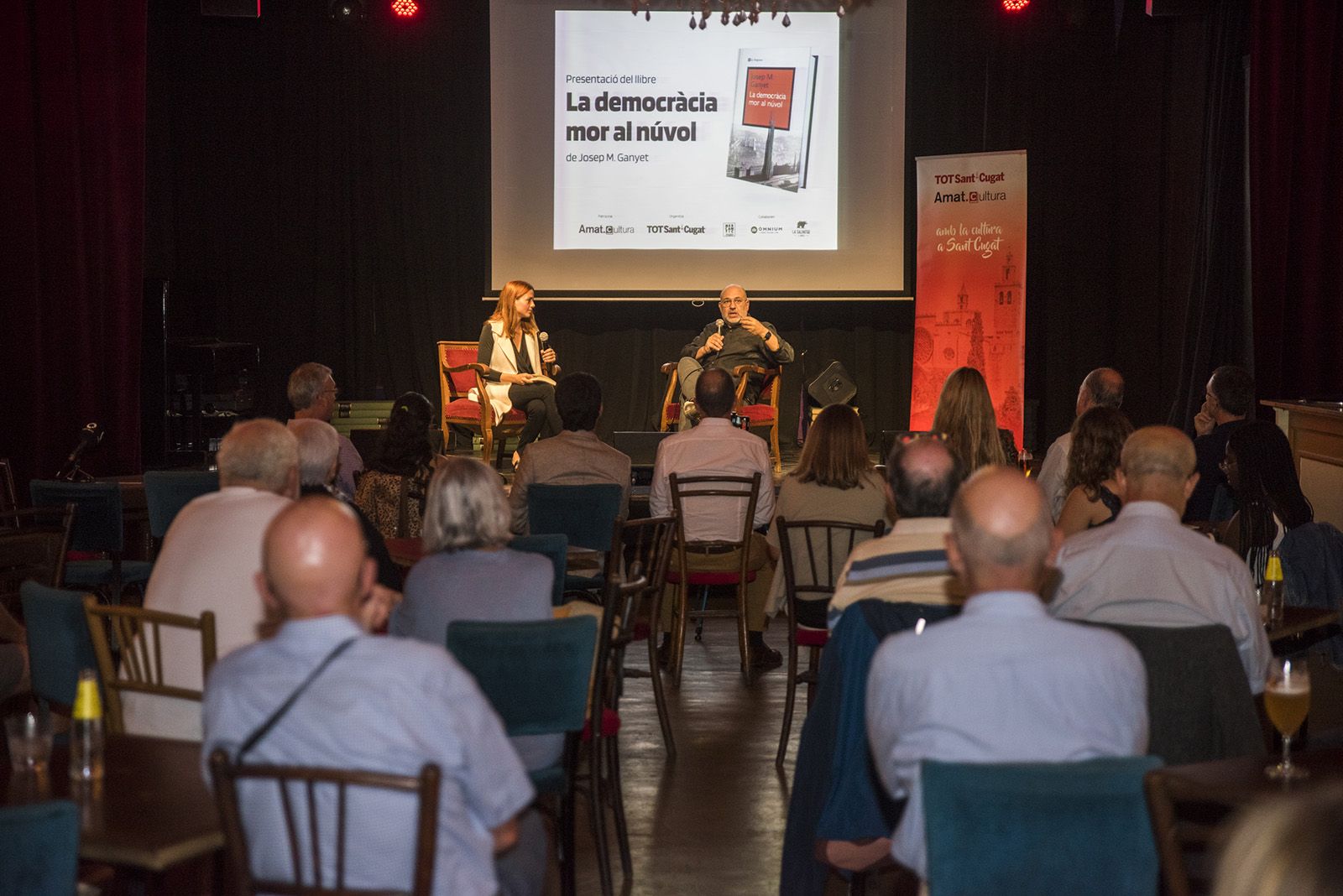 Presentació del llibre 'La democràcia mor al núvol' de Josep M. Ganyet. FOTO: Bernat Millet.