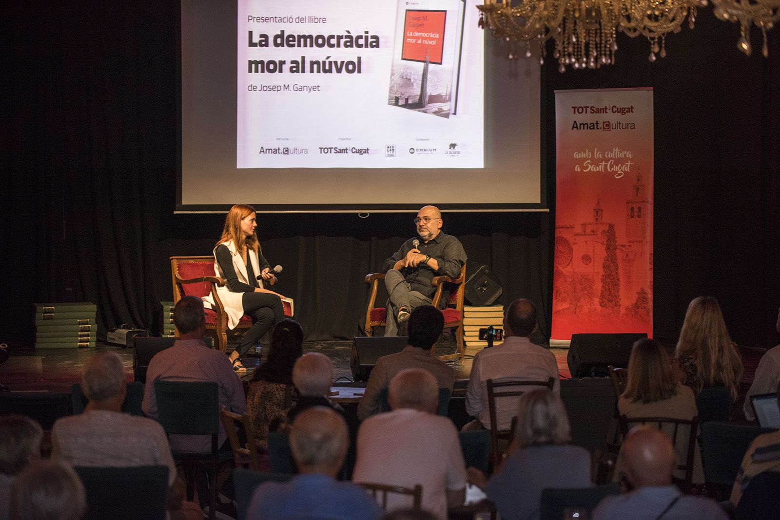 Presentació del llibre 'La democràcia mor al núvol' de Josep M. Ganyet. FOTO: Bernat Millet.