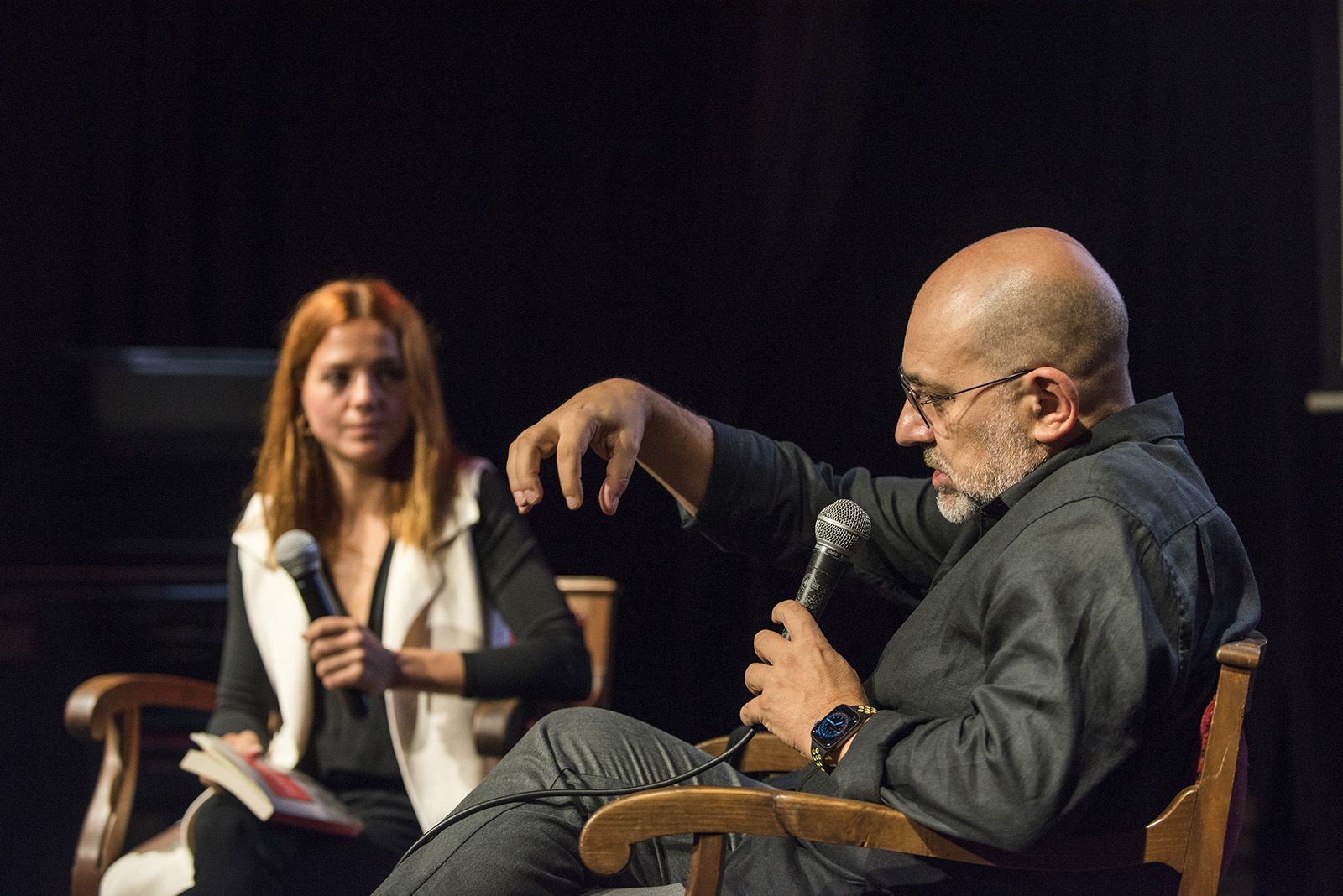 Presentació del llibre 'La democràcia mor al núvol' de Josep M. Ganyet. FOTO: Bernat Millet.