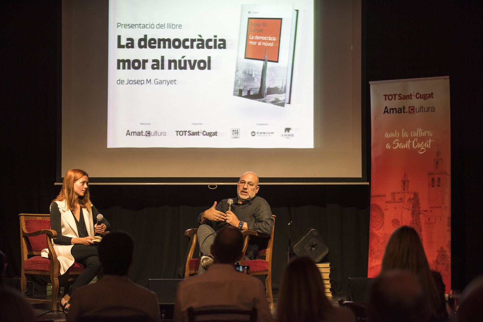 Presentació del llibre 'La democràcia mor al núvol' de Josep M. Ganyet. FOTO: Bernat Millet.