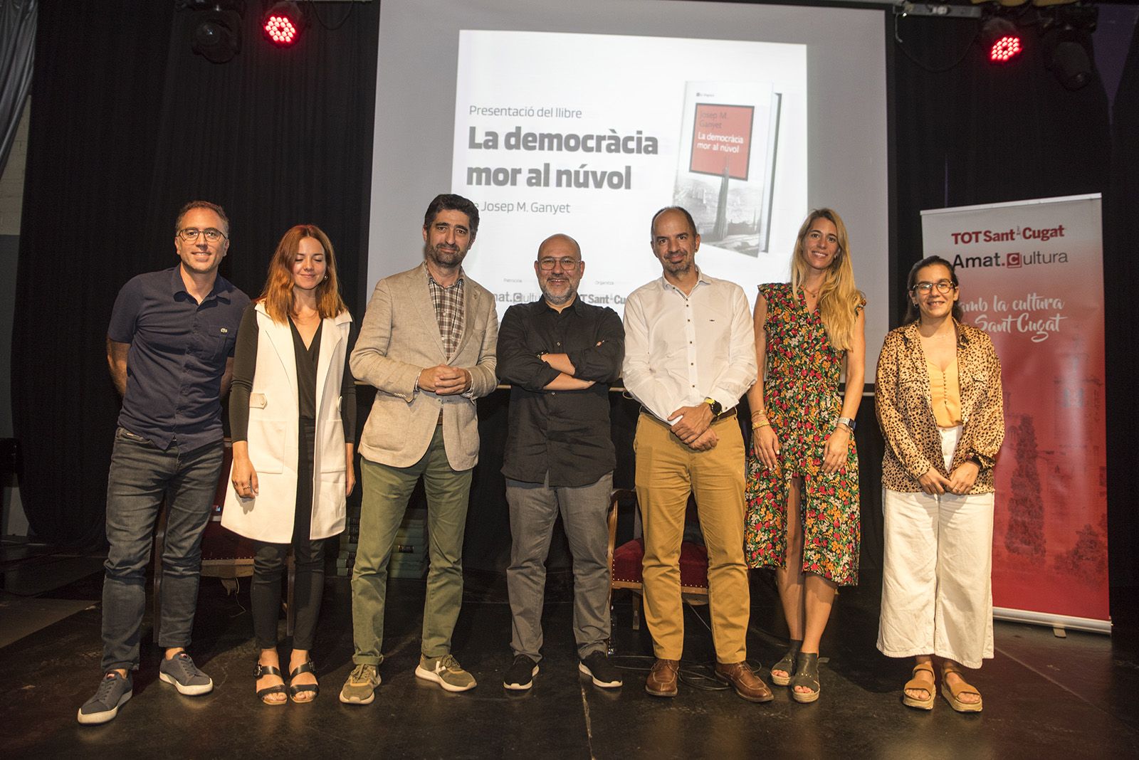 Presentació del llibre 'La democràcia mor al núvol' de Josep M. Ganyet. FOTO: Bernat Millet.