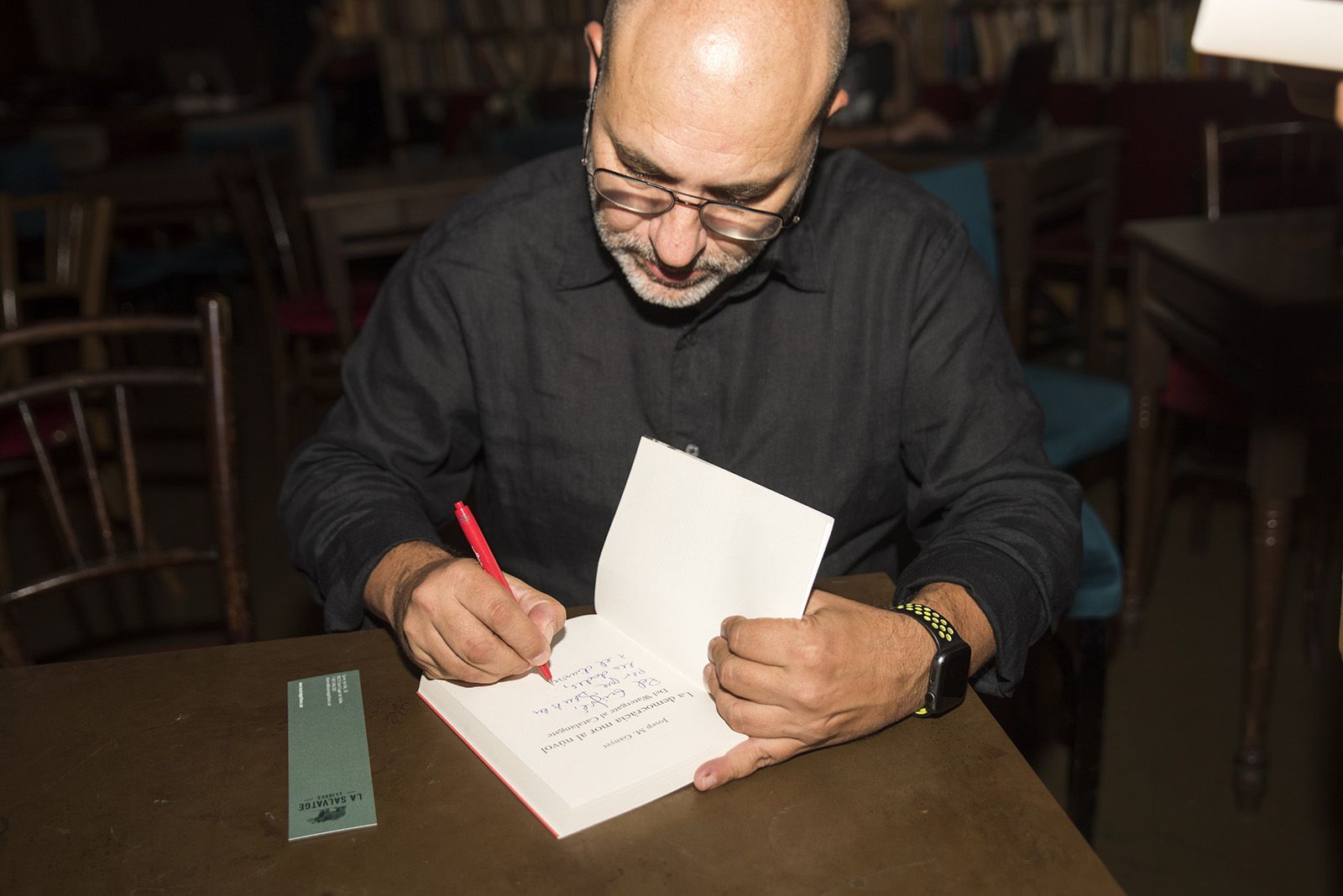 Presentació del llibre 'La democràcia mor al núvol' de Josep M. Ganyet. FOTO: Bernat Millet.