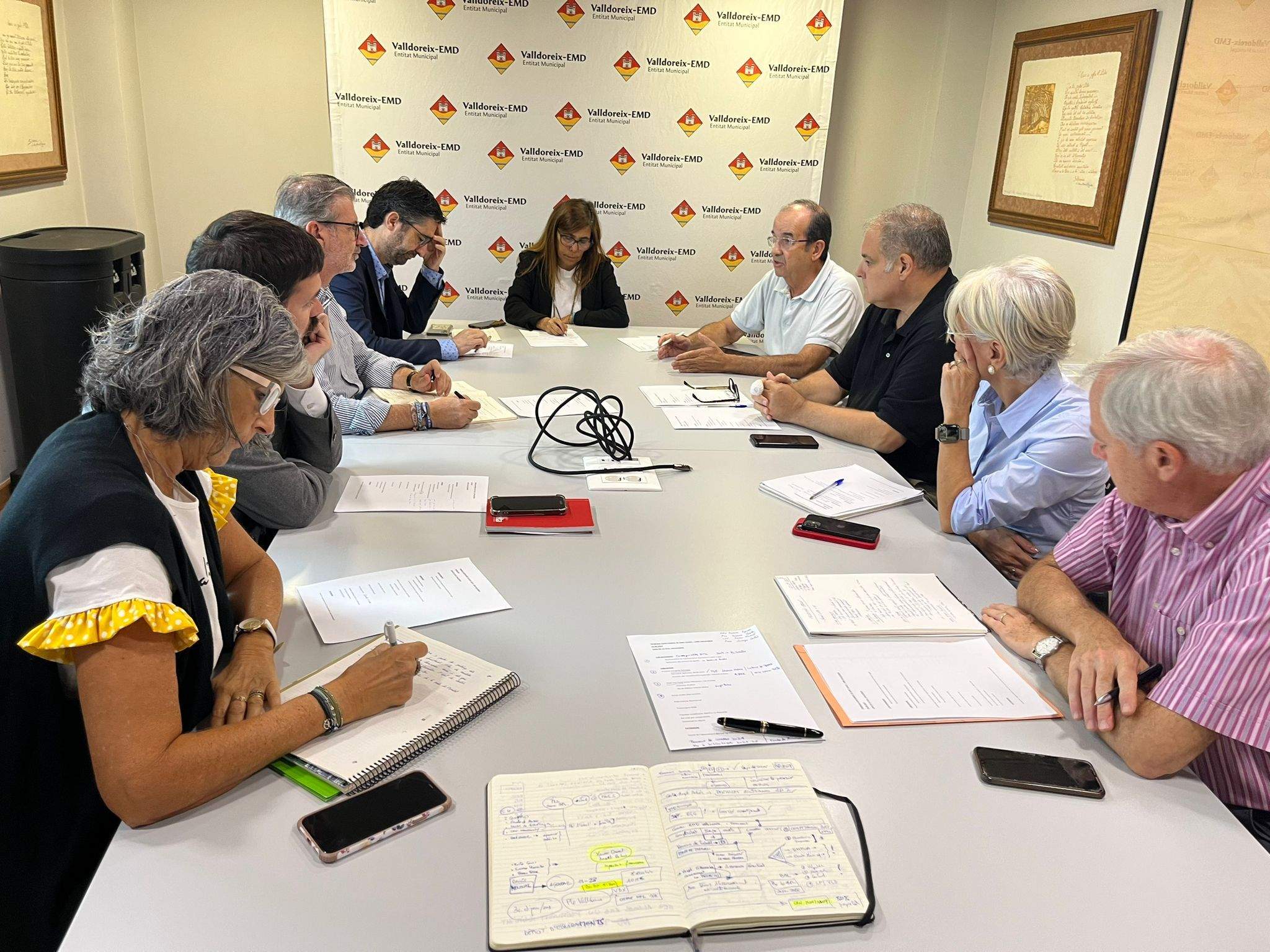 Trobada entre els governs de Sant Cugat i Valldoreix FOTO: EMD