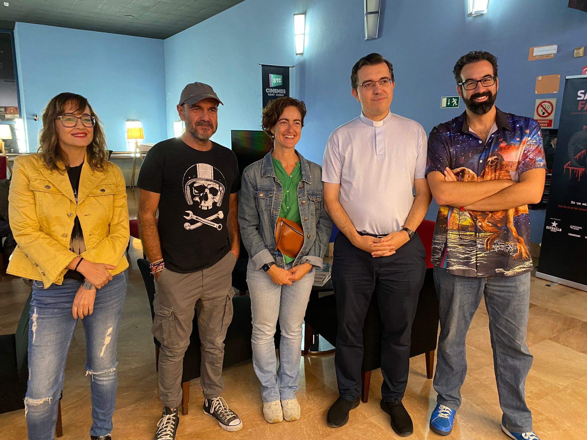 Teresa Porqueres, Marc Carreter, Núria Escamilla, Emili Marlès i Joan Ramón Armadàs al Festival Fantàstic. Foto: cedida