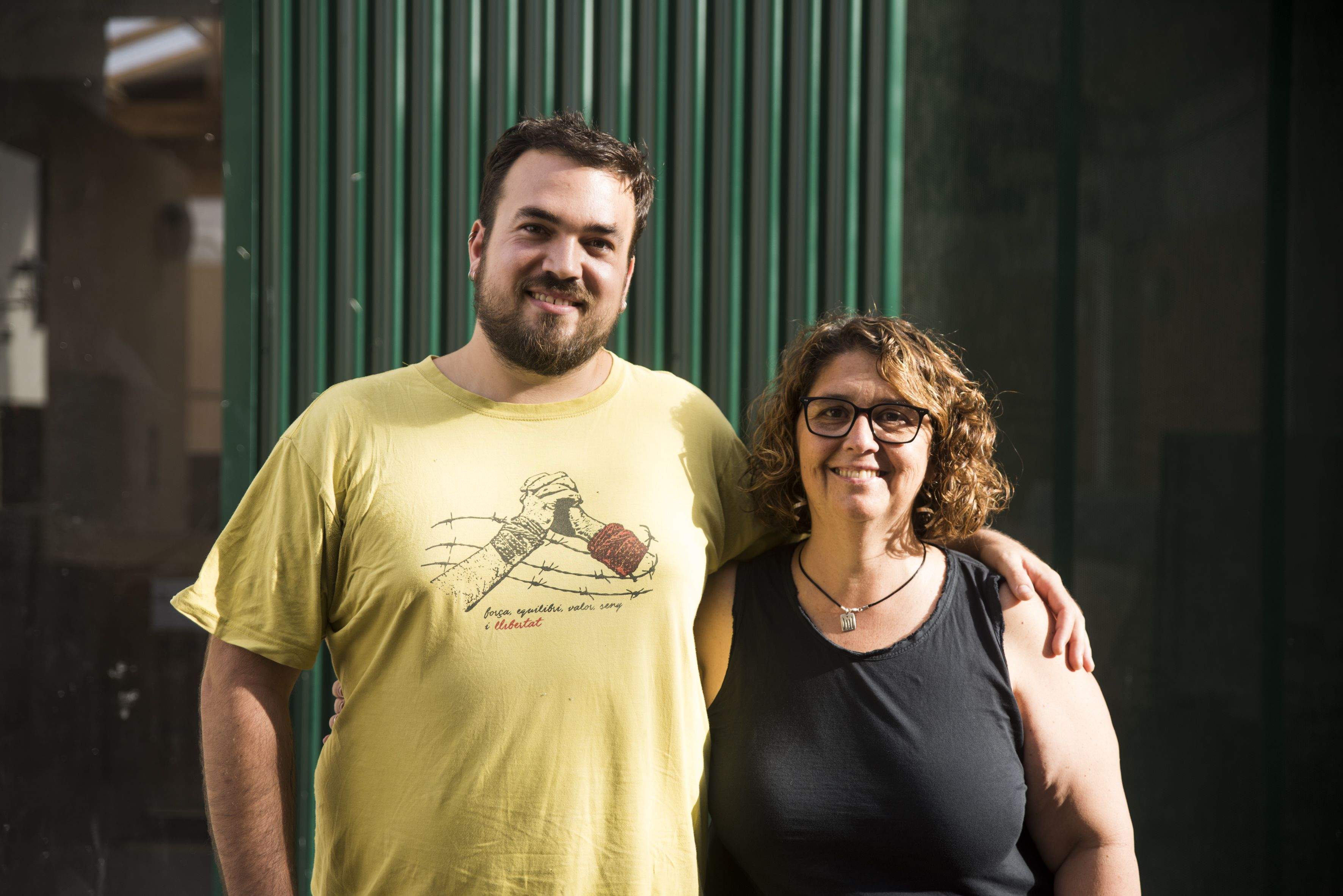 Santi Pie 'Drogo' i Natalia Megias, nou cap de colla i nova presidenta dels Castellers de Sant Cugat. FOTO: Bernat Millet