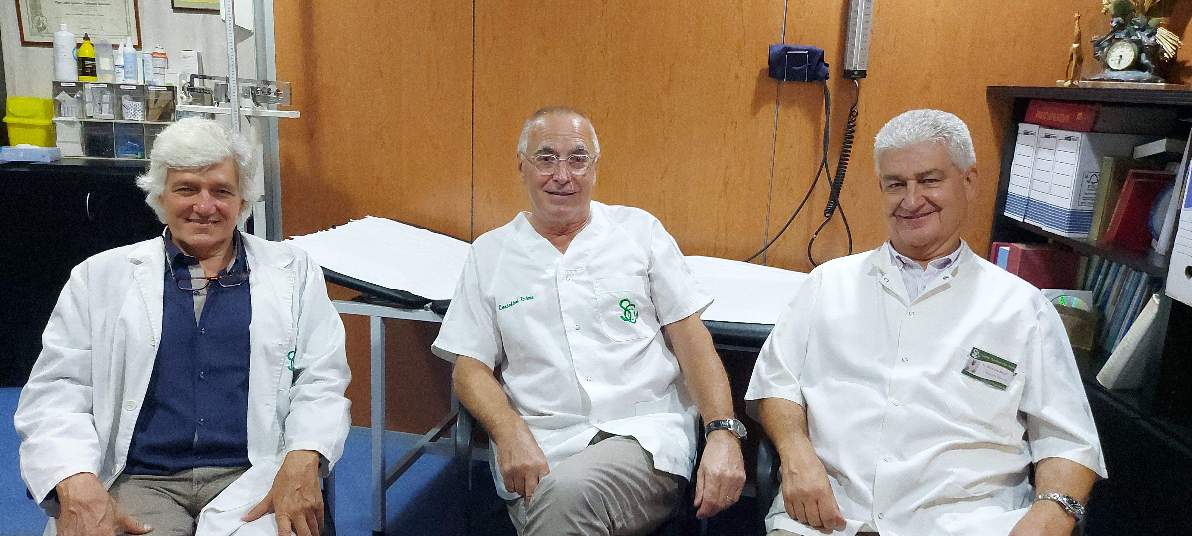 Els doctors José Ignacio Cañones, Pau Bernadó i Fèlix Baldrich. FOTO: TOT