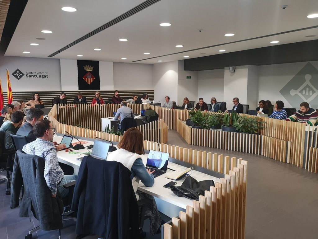 Un ple municipal quan l'Ajuntament era governat per ERC, PSC i CUP. FOTO: Arxiu