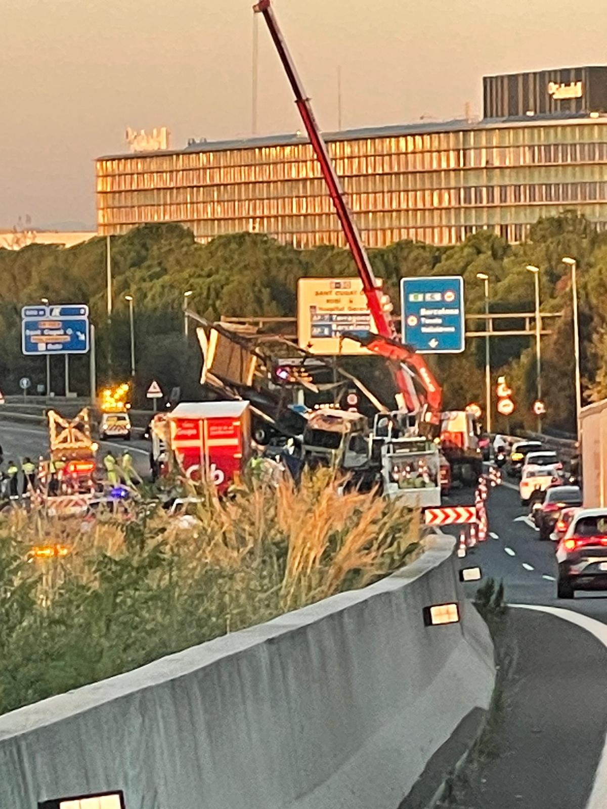 El matí d'aquest dissabte encara hi havai retencions FOTO: Cedida