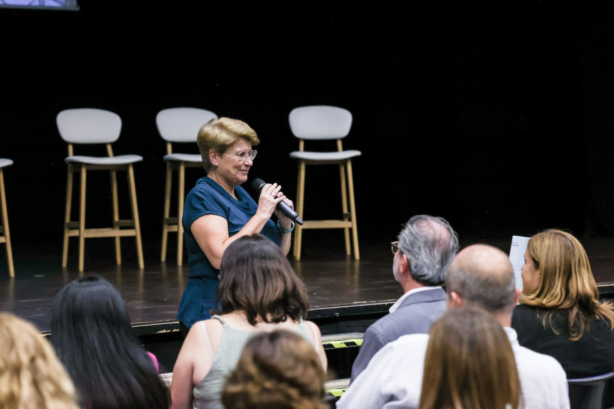 Anna Forés a l'acte d'inauguració del curs escolar. Foto: Ajuntament.