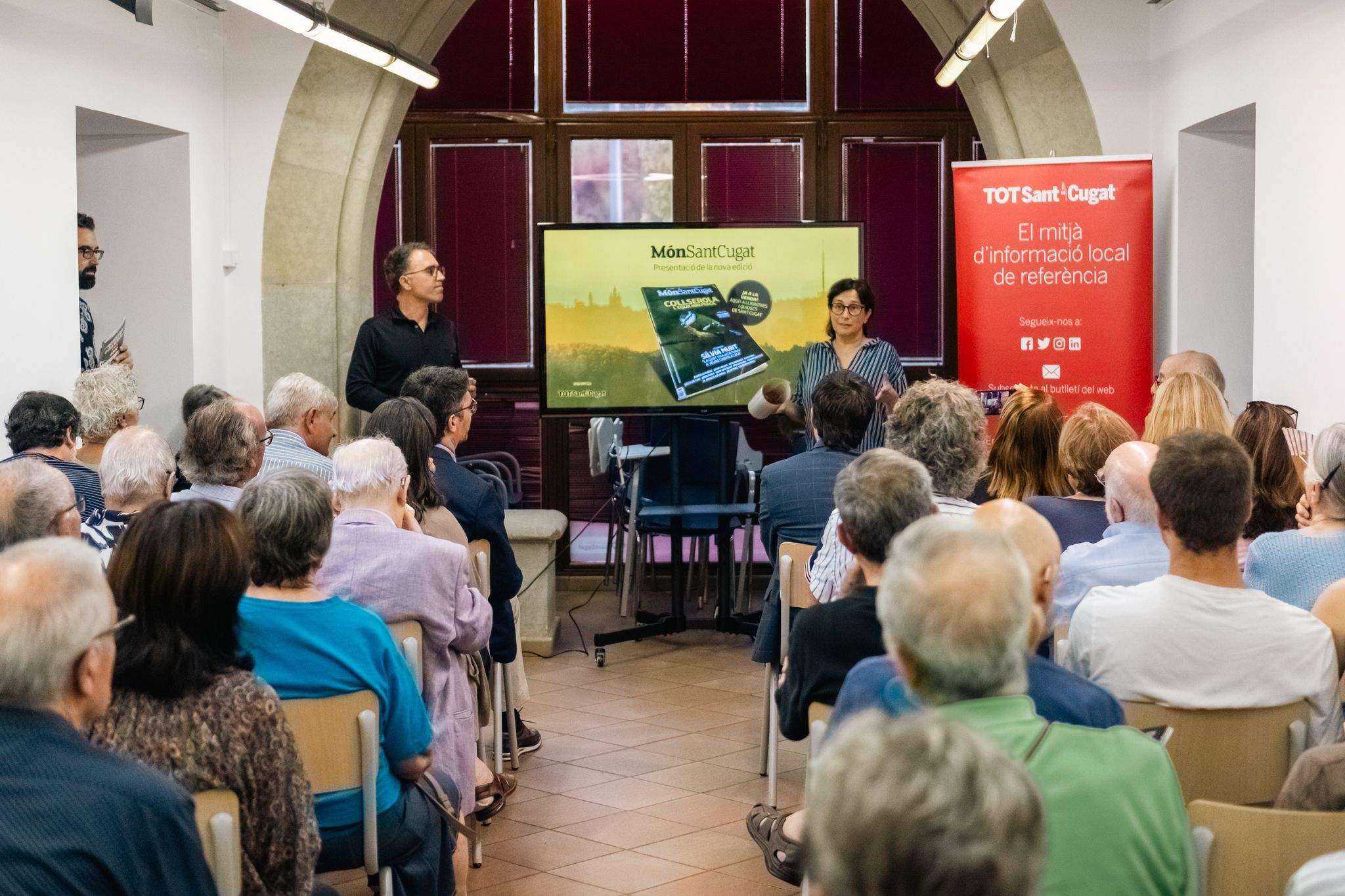 Presentació del Món de Sant Cugat al casal Torreblanca. FOTO: Ale Gómez