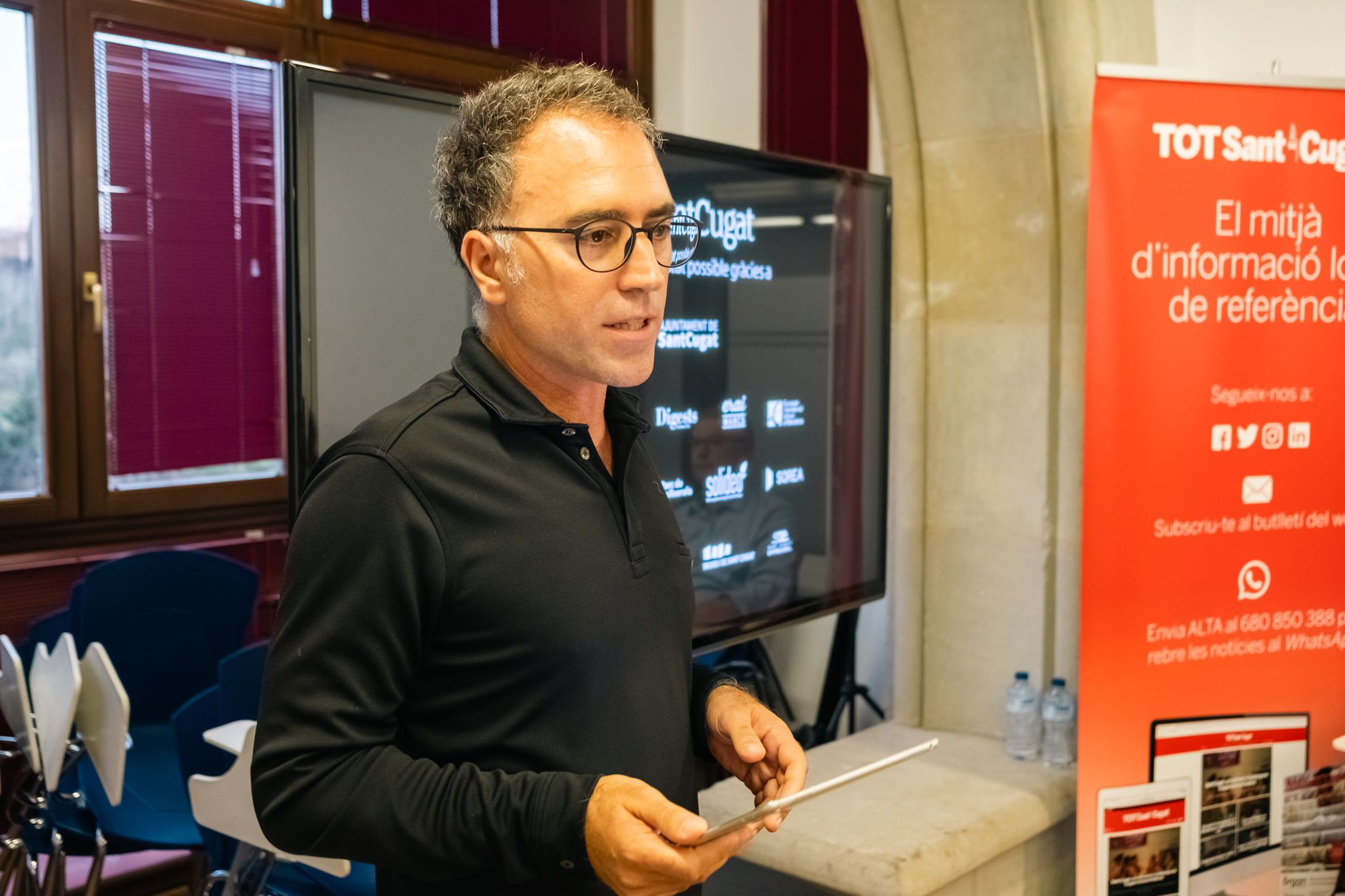 Presentació del Món de Sant Cugat al casal Torreblanca. FOTO: Ale Gómez