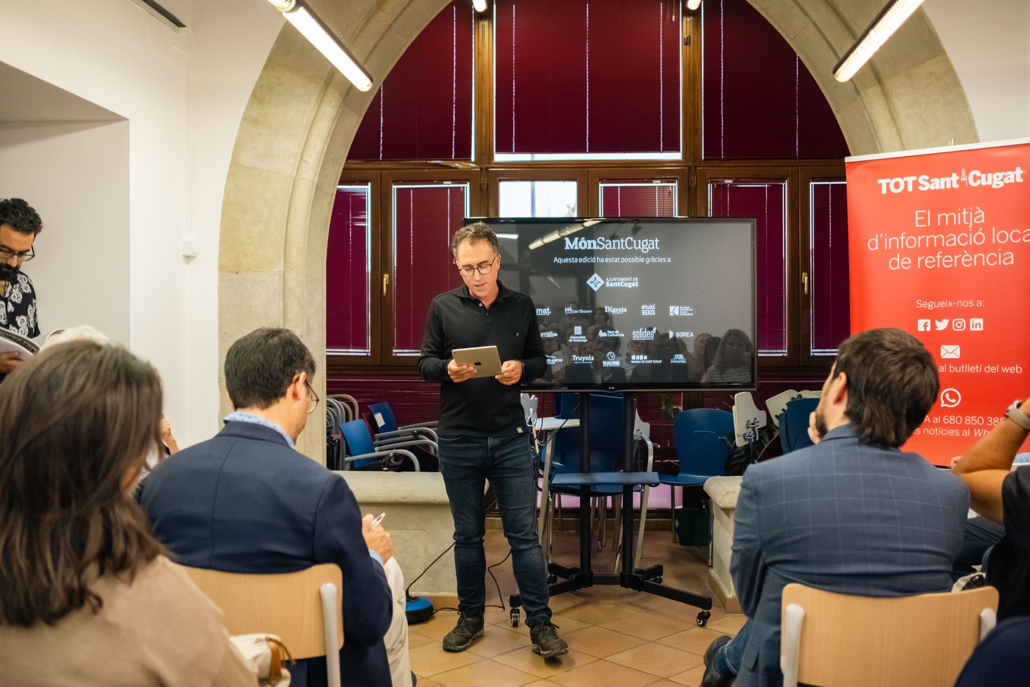 Presentació del Món de Sant Cugat al casal Torreblanca. FOTO: Ale Gómez