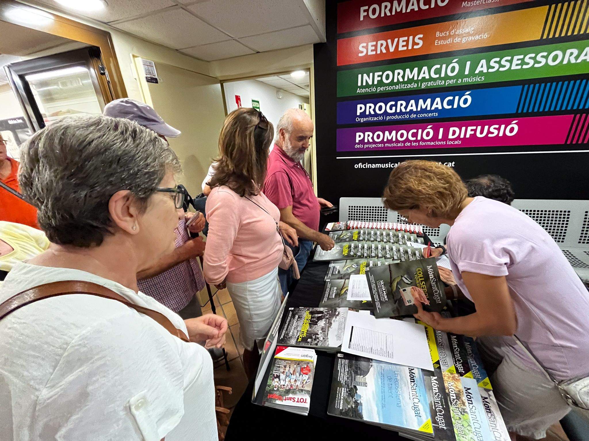 Presentació del Món de Sant Cugat al casal Torreblanca. FOTO: Ale Gómez