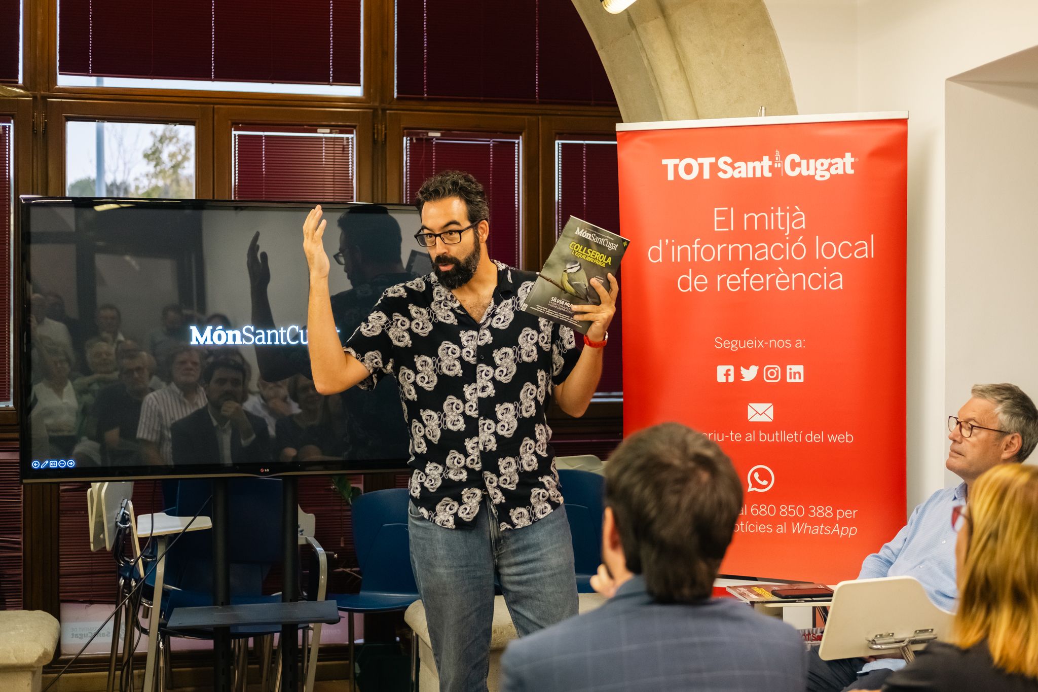 Presentació del Món de Sant Cugat al casal Torreblanca. FOTO: Ale Gómez