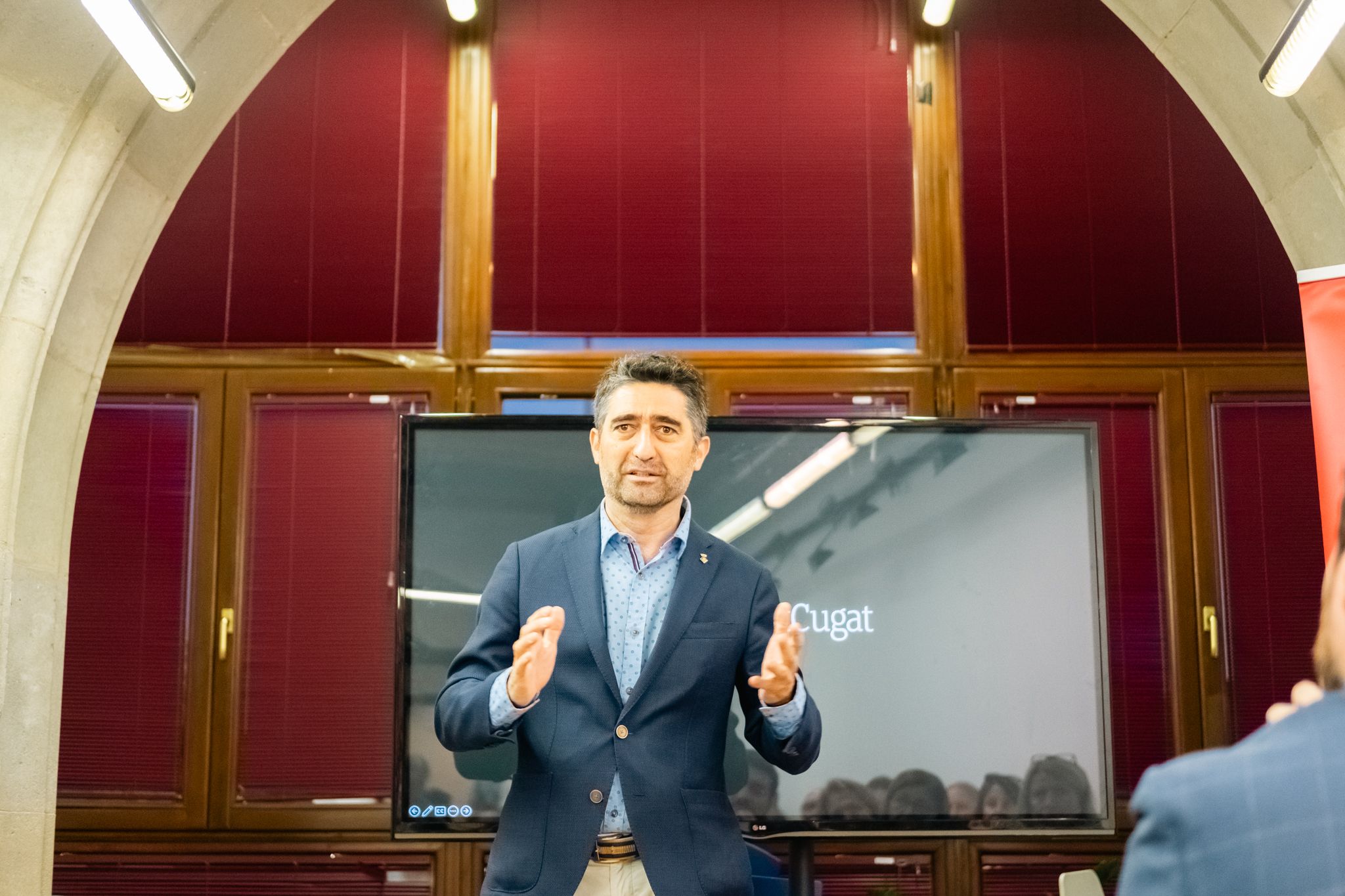 Presentació del Món de Sant Cugat al casal Torreblanca. FOTO: Ale Gómez