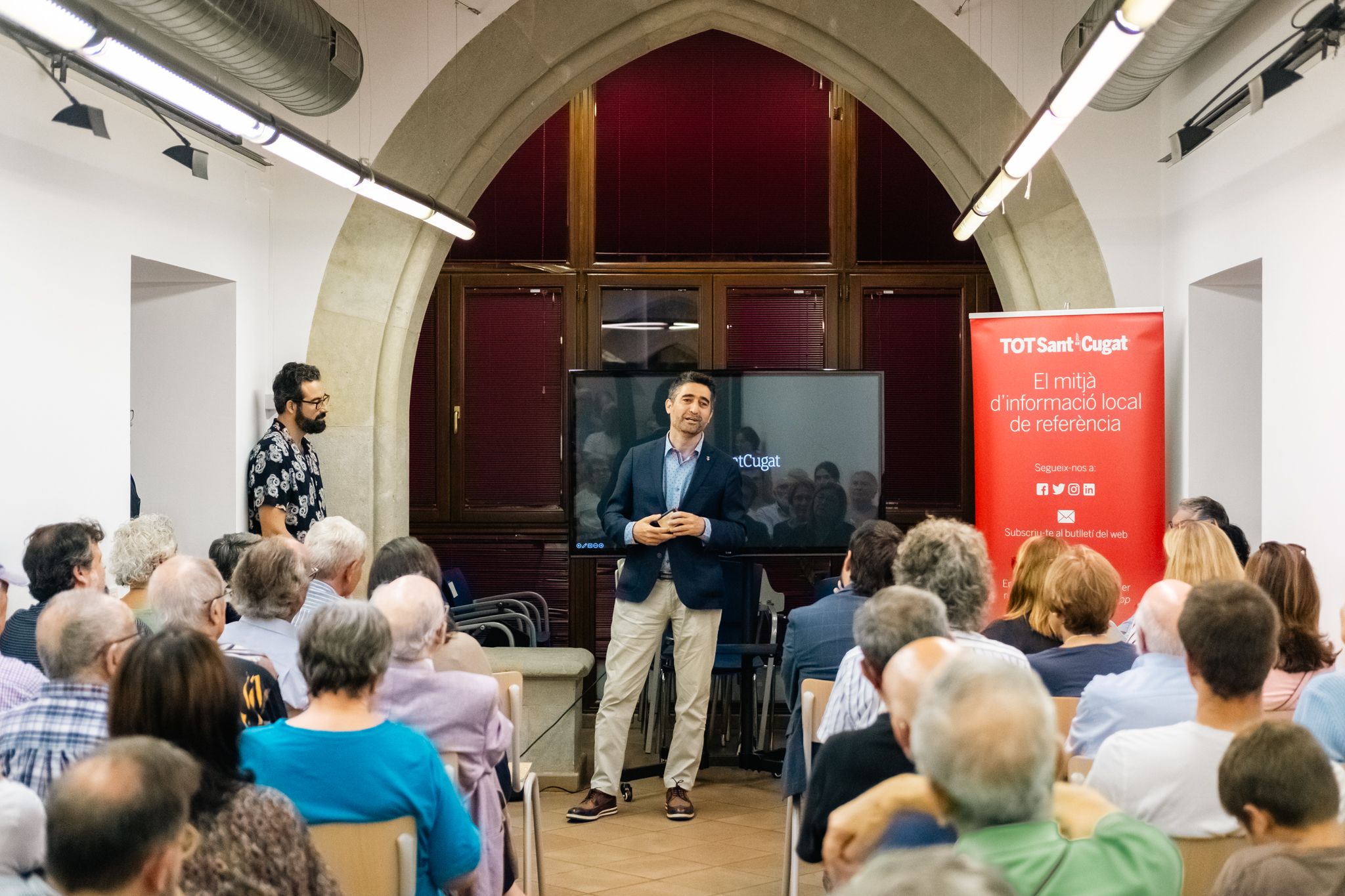 Presentació del Món de Sant Cugat al casal Torreblanca. FOTO: Ale Gómez