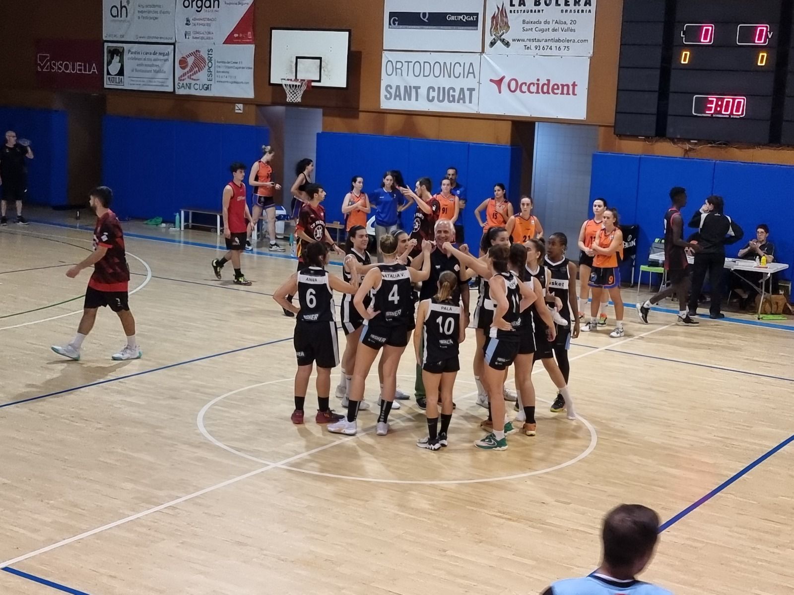 Primera victòria del Qbasket Sant Cugat a casa aquesta temporada. FOTO: Cedida