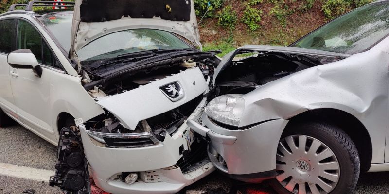 Un accident frontal a la carretera de l'Arrabassada. FOTO: Bernat Millet