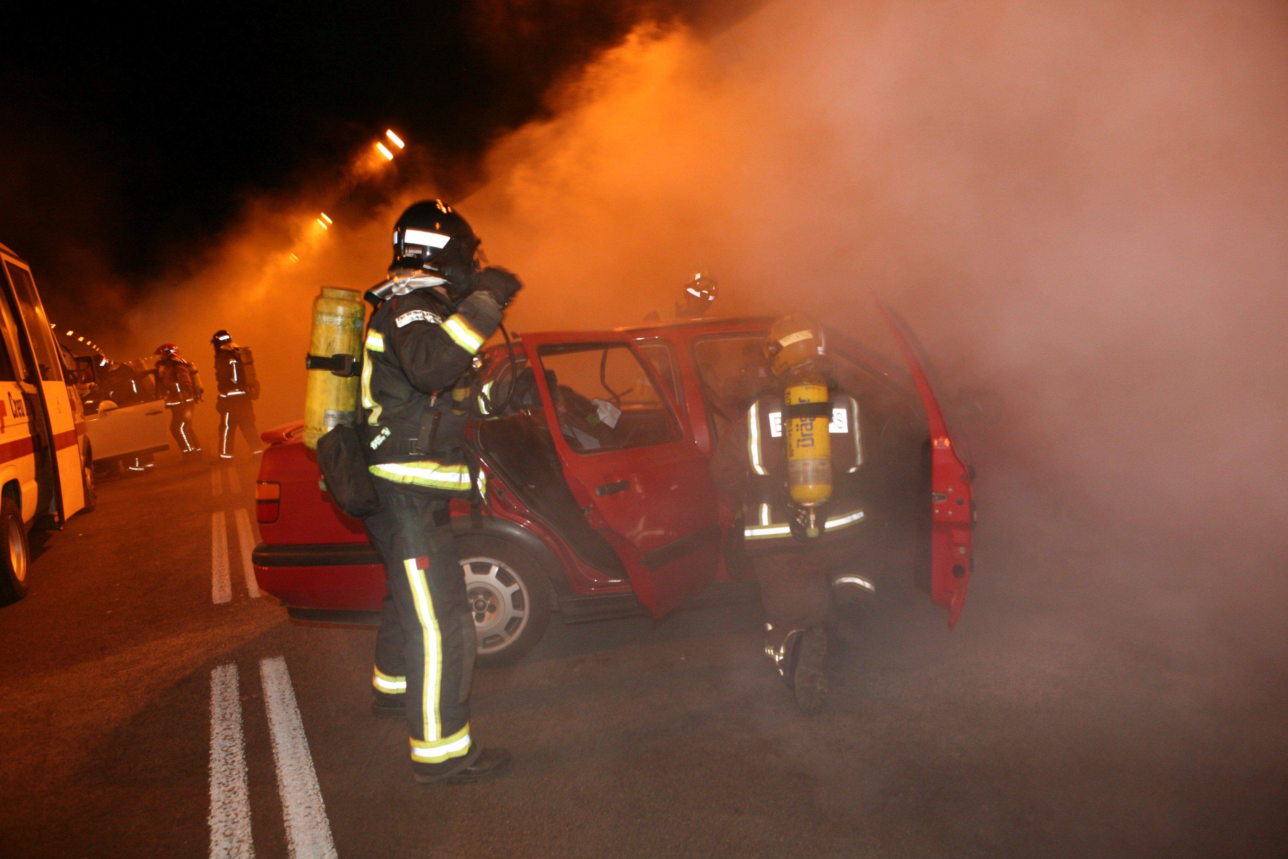 Actuació d'emergència dels Bombers de Barcelona FOTO: Bombers