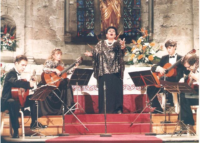Concert al Monestir amb el Quartet de guitarres de Barcelona. FOTO: Escola de música.