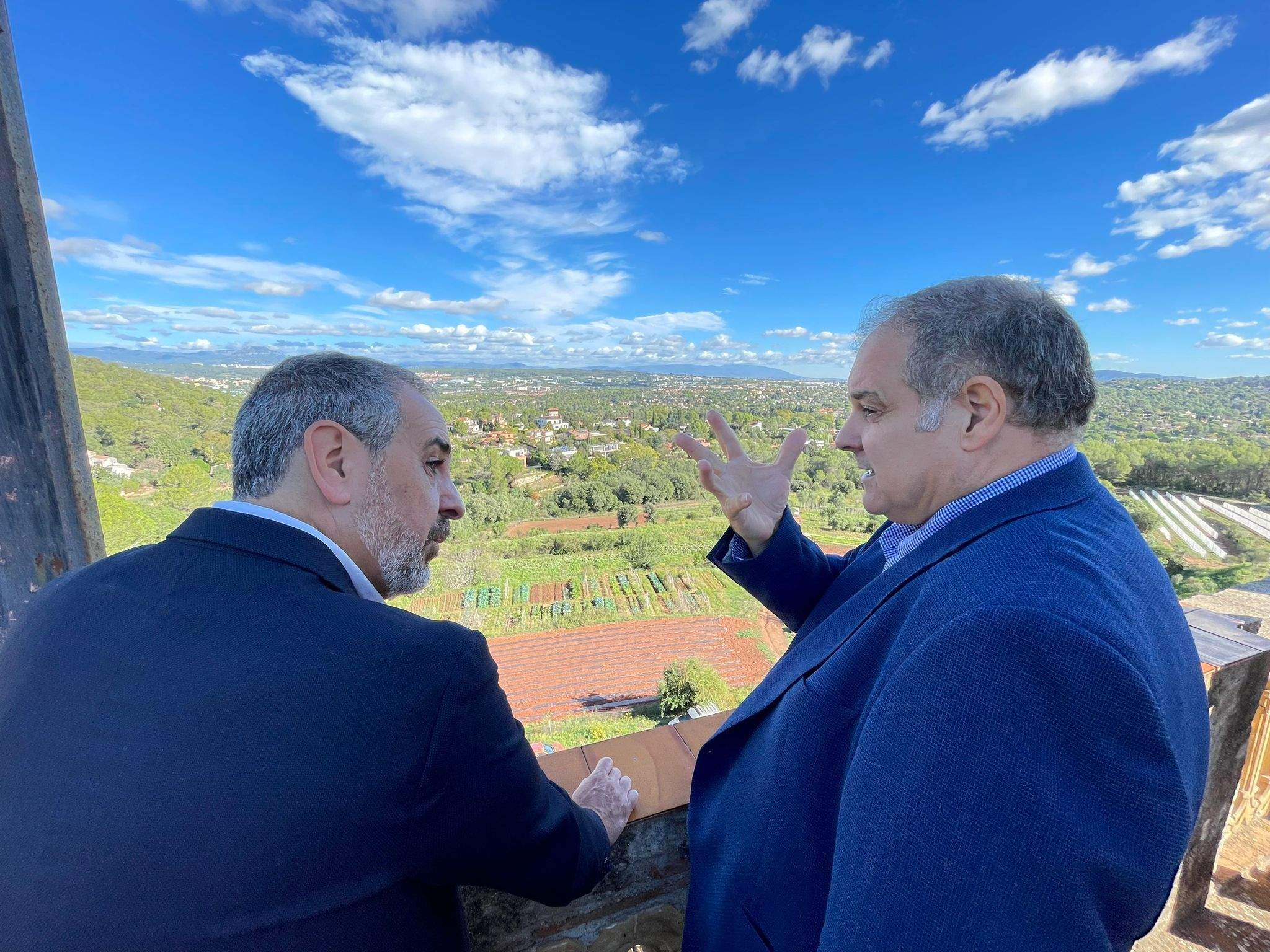 Joan Borràs i Juanjo Cortés, a Can Monmany FOTO: EMD Valldoreix