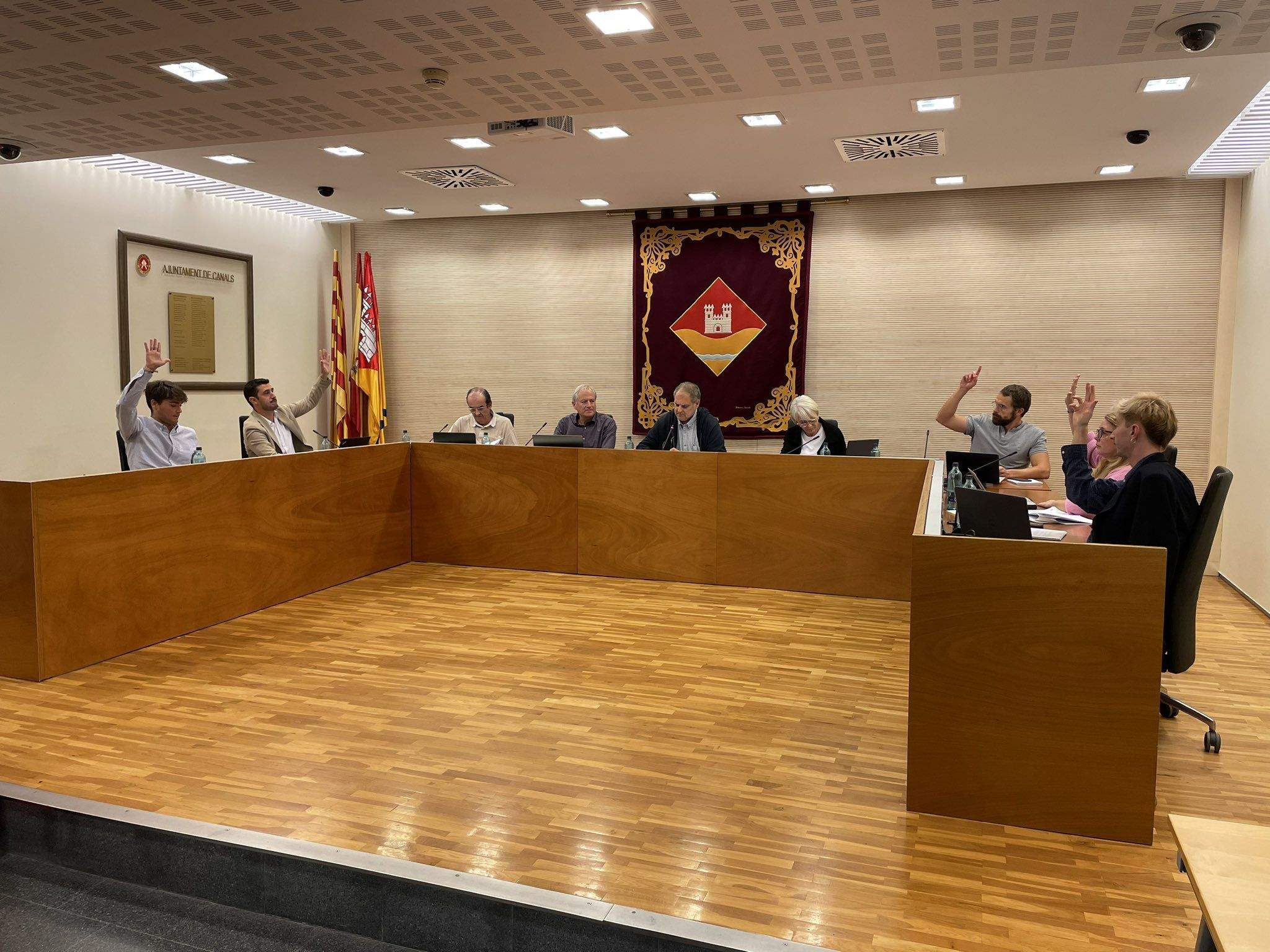 Els quatre vocals del govern de l'EMD de Valldoreix estan en minoria FOTO: EMD Valldoreix