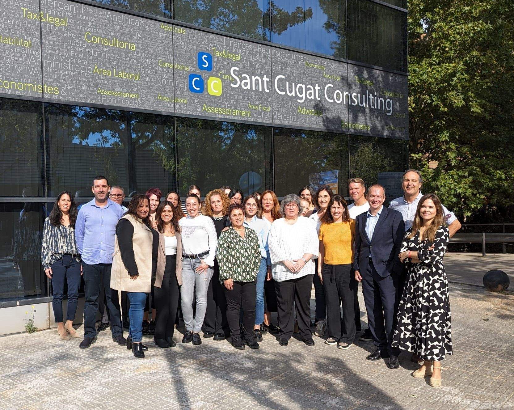 L'equip de Sant Cugat Consulting FOTO: Cedida