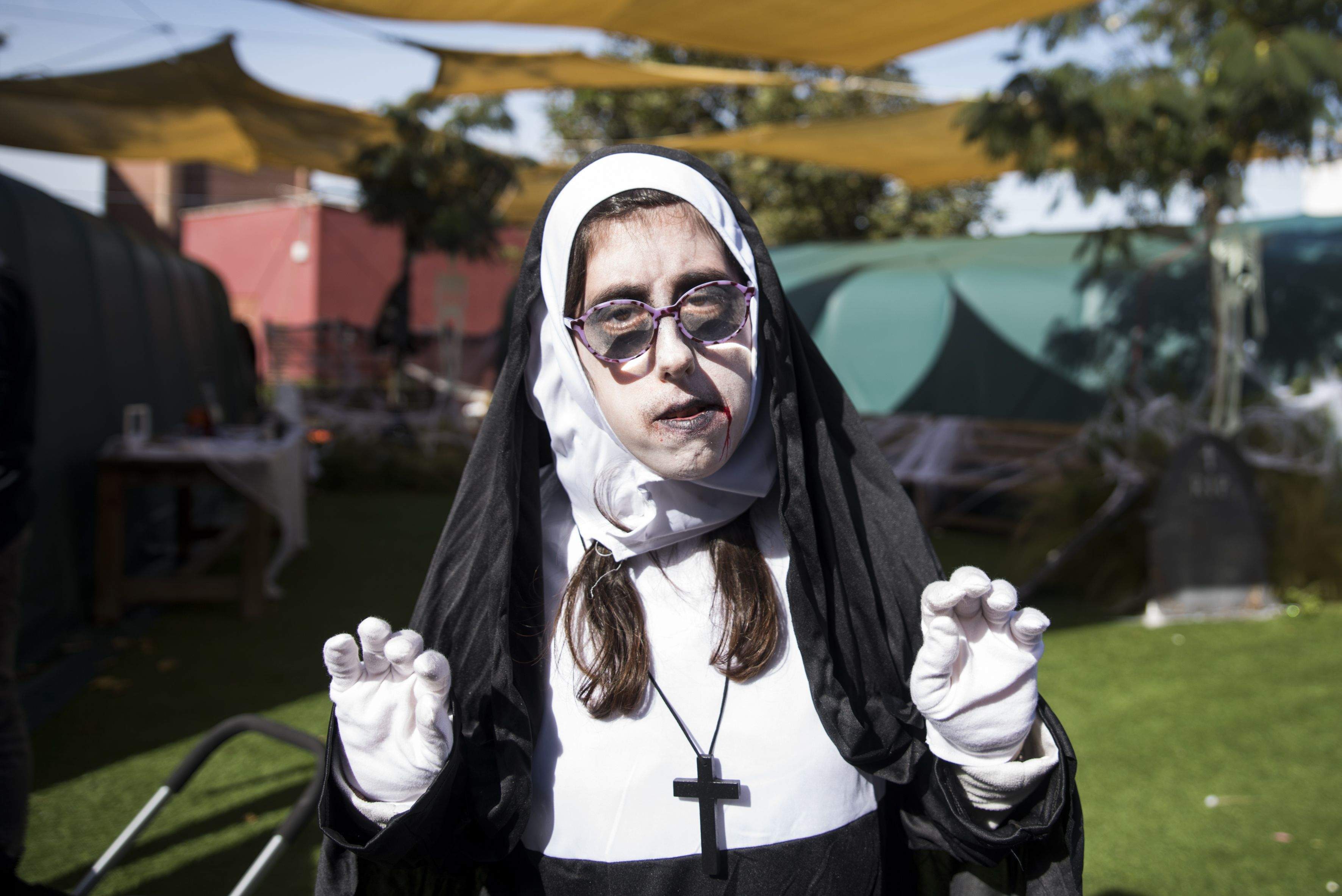 Castahalloween de les instal·lacions de Cerdanyola de Catalònia Fundació Creactiva. FOTO: Bernat Millet