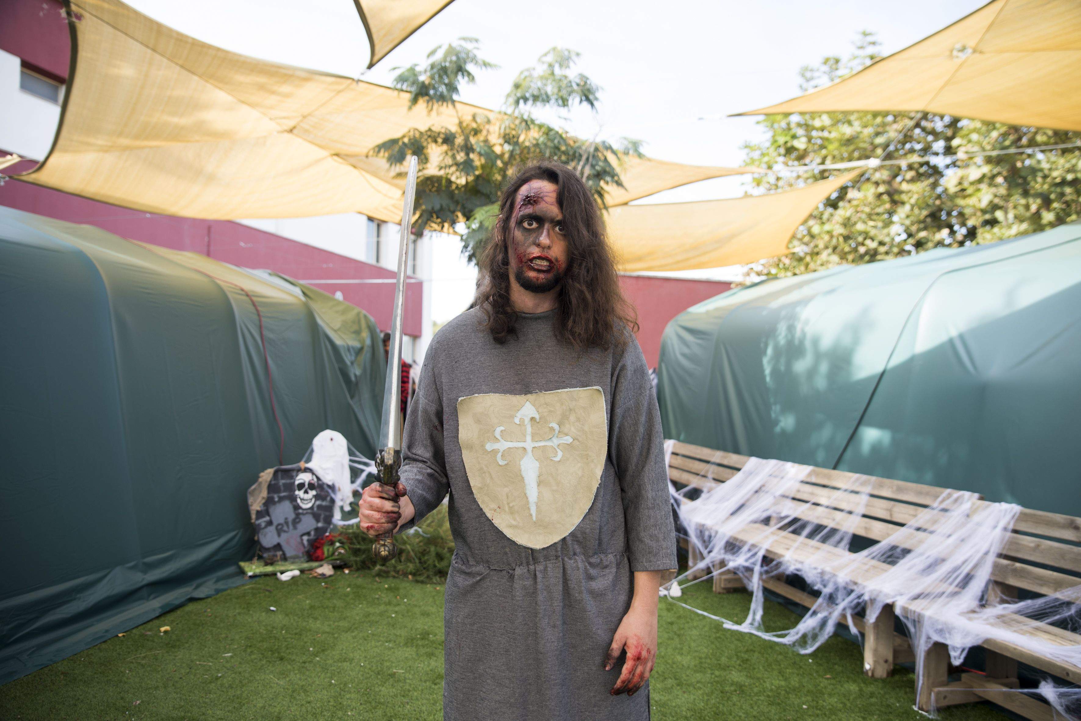 Castahalloween de les instal·lacions de Cerdanyola de Catalònia Fundació Creactiva. FOTO: Bernat Millet