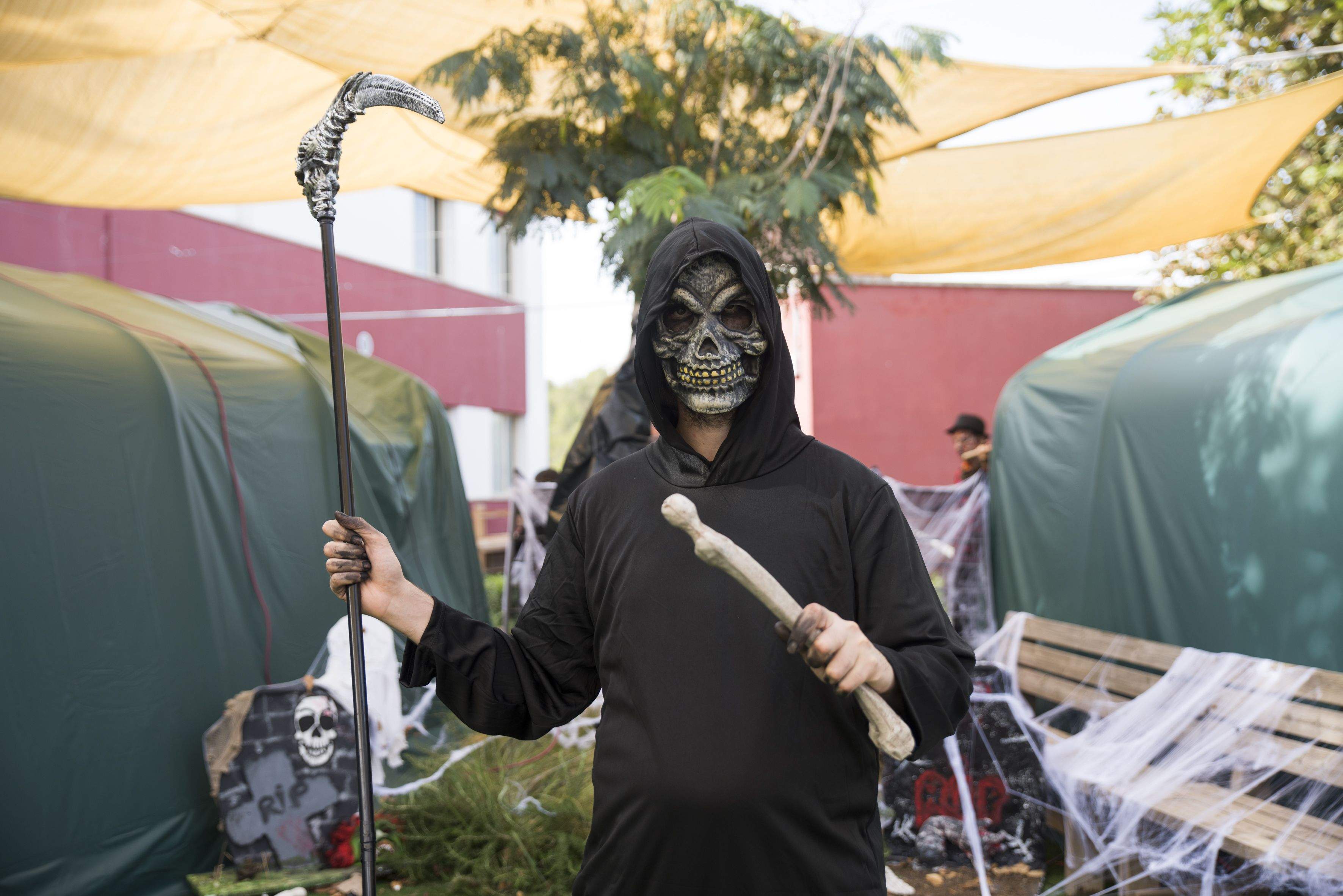 Castahalloween de les instal·lacions de Cerdanyola de Catalònia Fundació Creactiva. FOTO: Bernat Millet