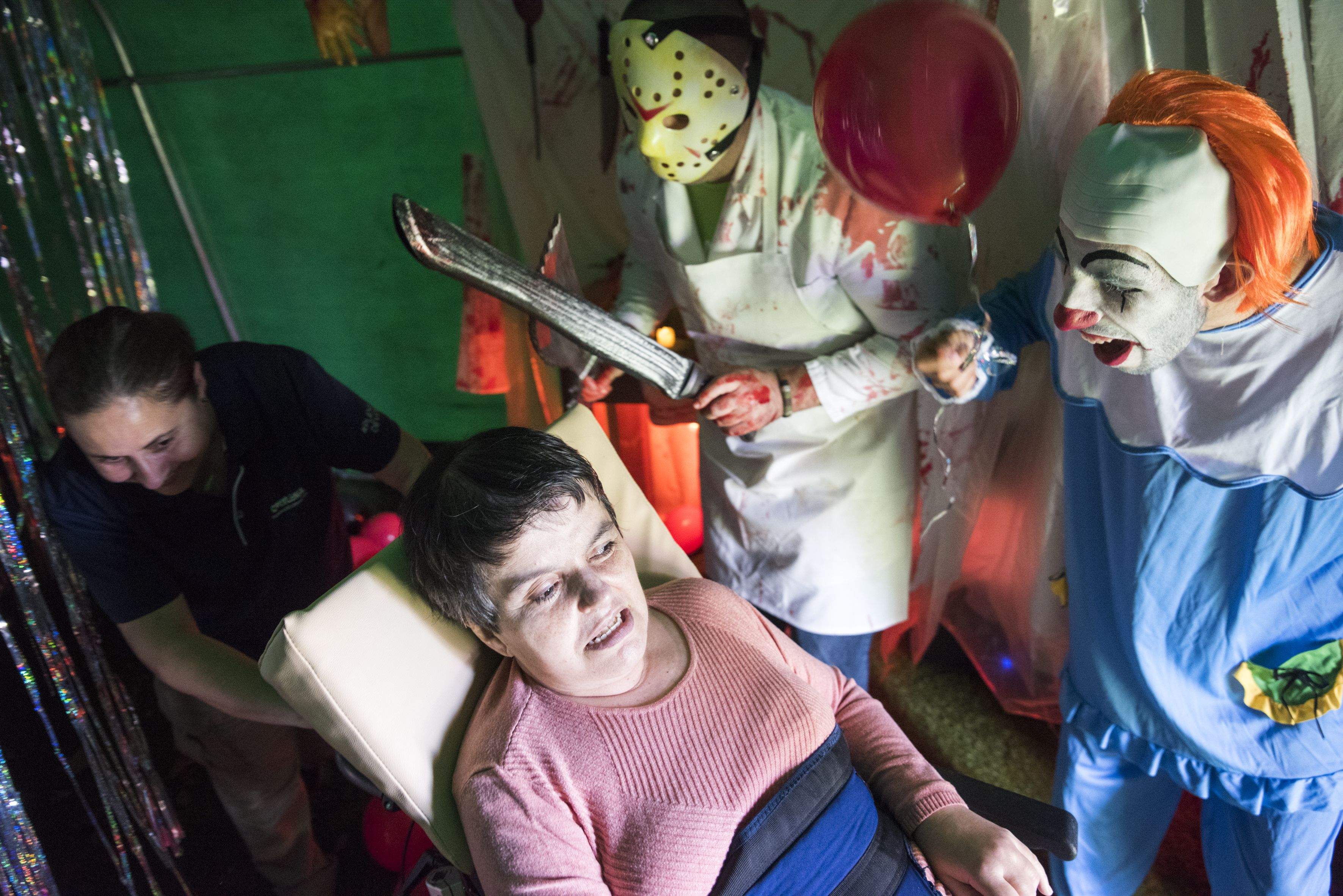 Castahalloween de les instal·lacions de Cerdanyola de Catalònia Fundació Creactiva. FOTO: Bernat Millet