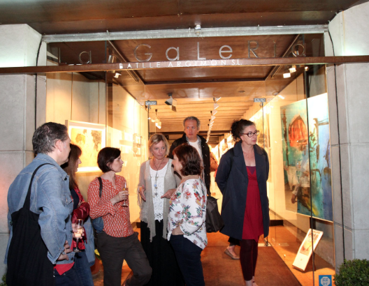 Nit de l’Art davant de La Galeria (2016). FOTO: Cedida