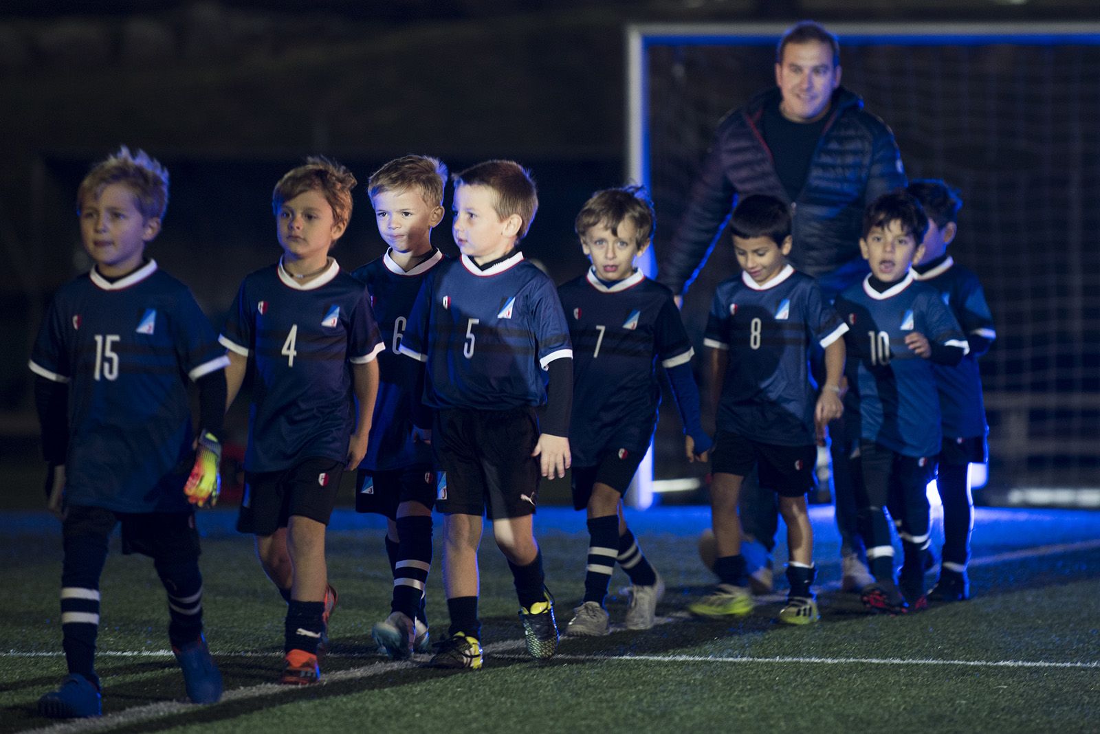 Presentació d'equips de la secció de futbol del Junior FC. FOTO: Bernat Millet.