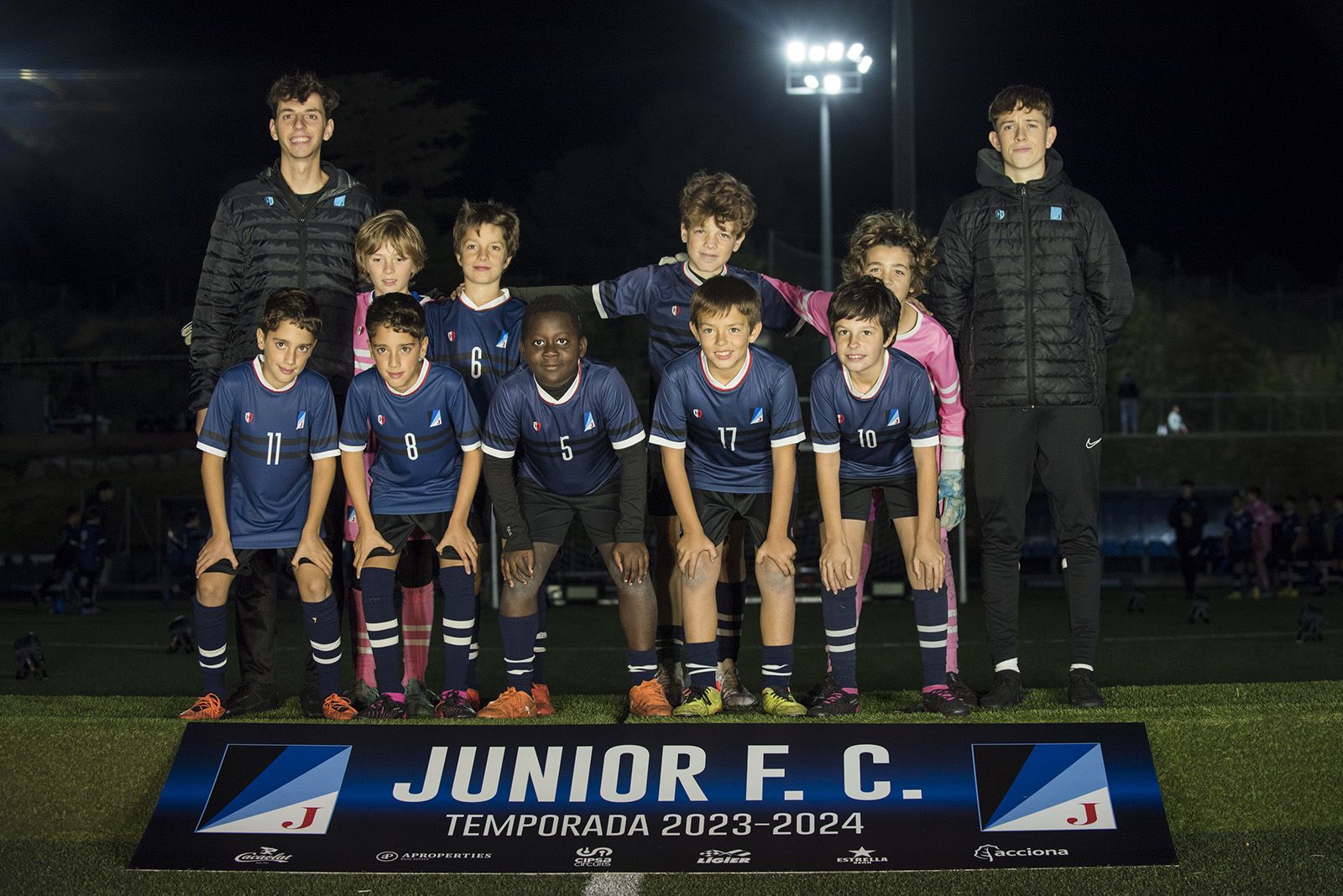 Presentació d'equips de la secció de futbol del Junior FC. FOTO: Bernat Millet.